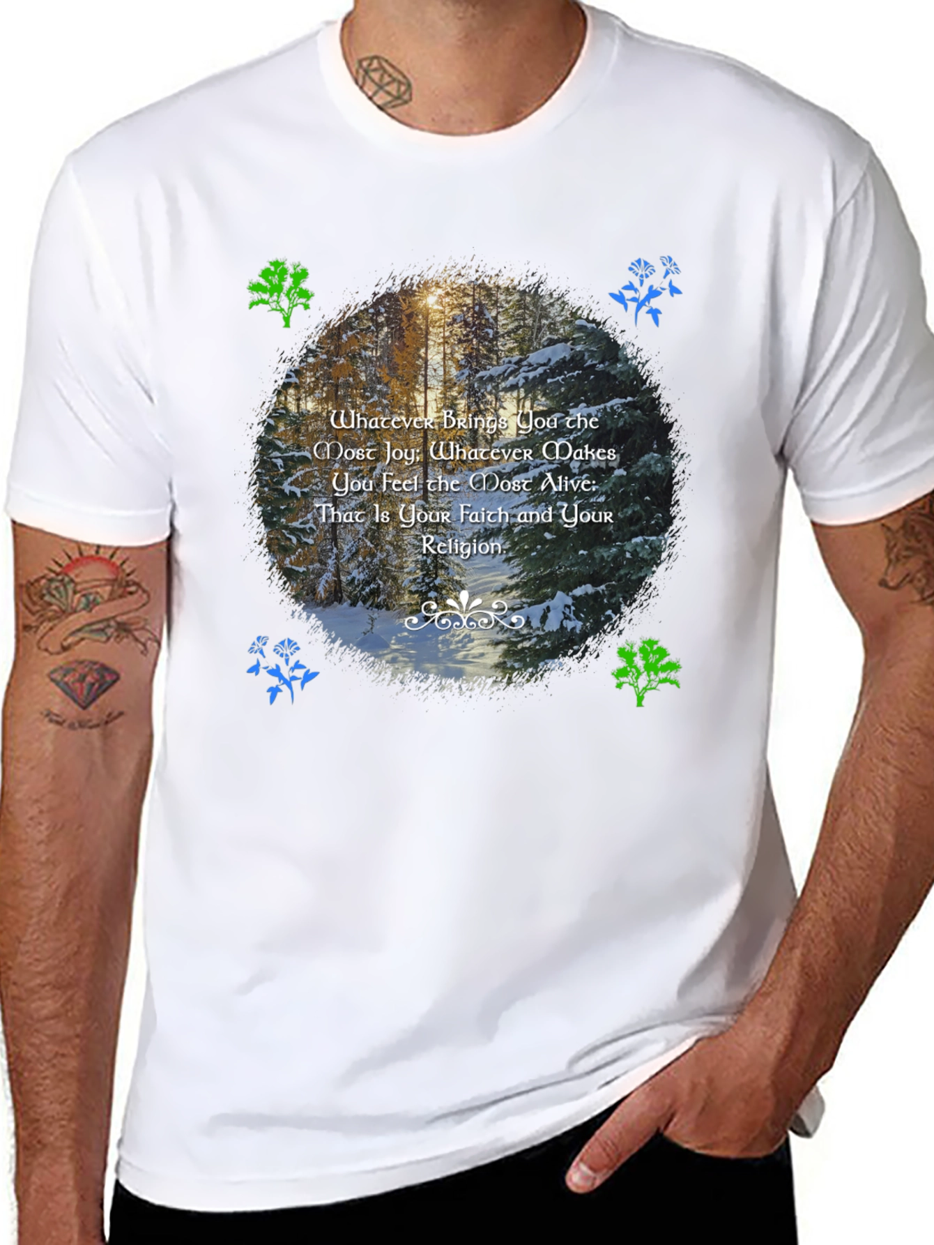Nature Inspired T-Shirt - Find Your Faith