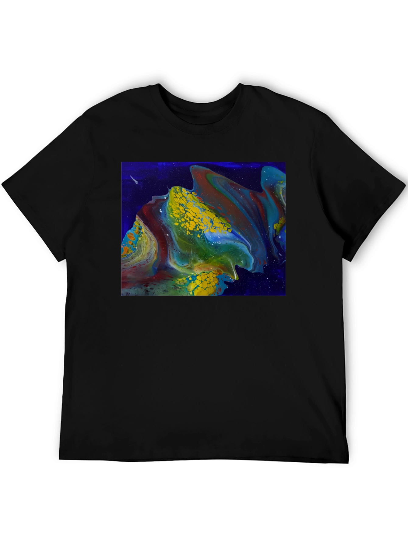 Abstract Fluid Art Graphic T-Shirt