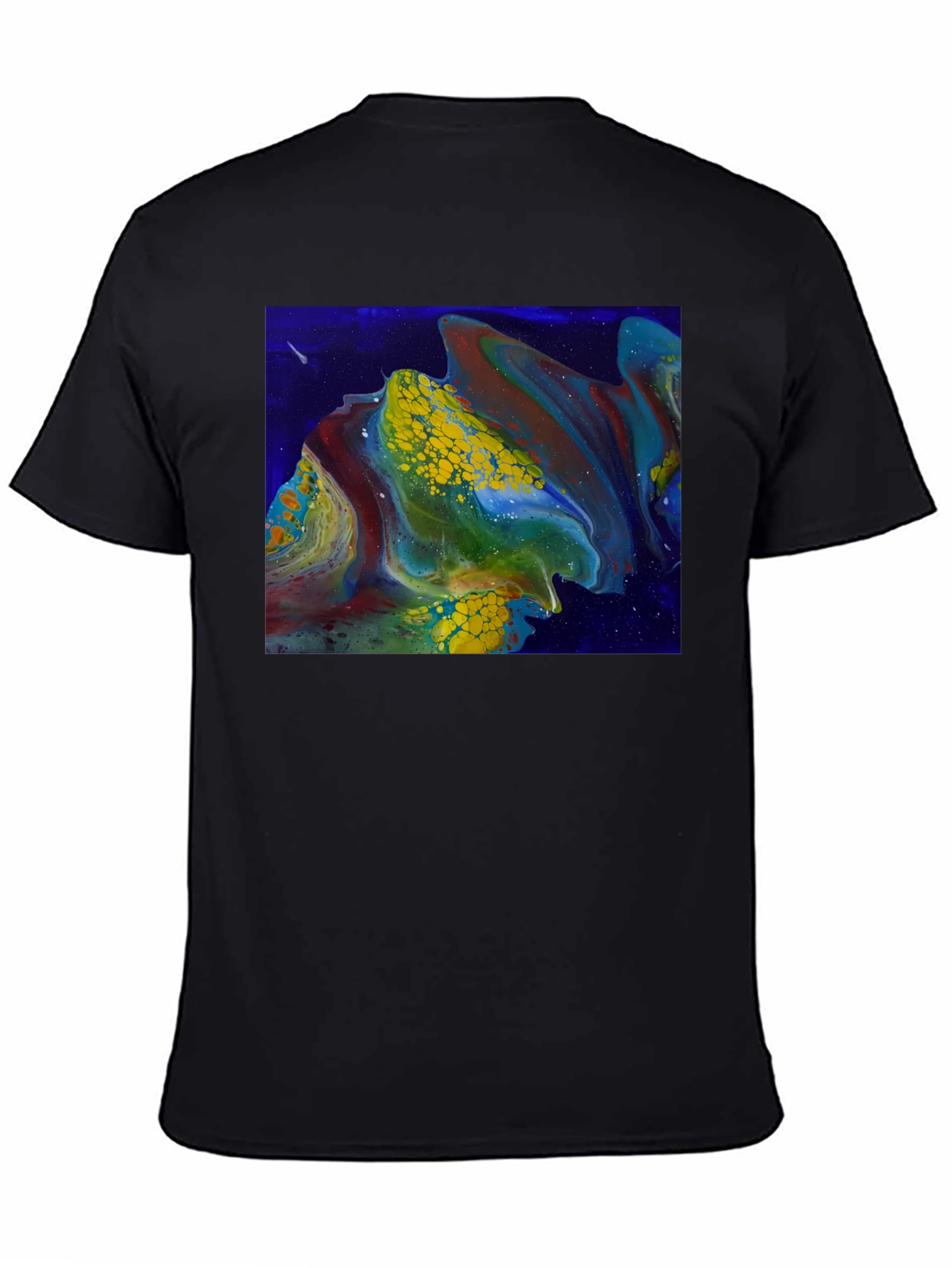 Abstract Fluid Art Graphic T-Shirt