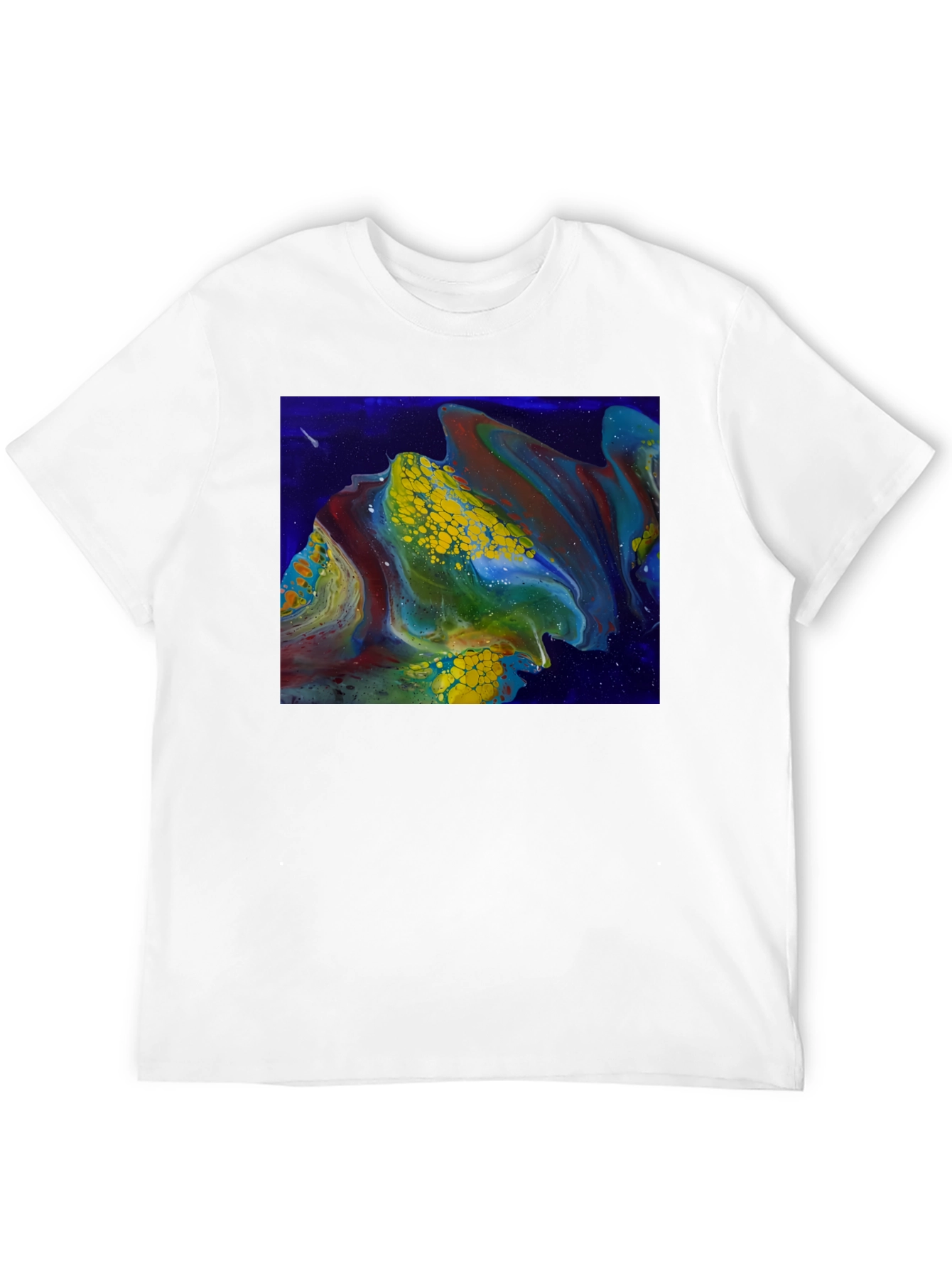 Abstract Fluid Art Graphic T-Shirt