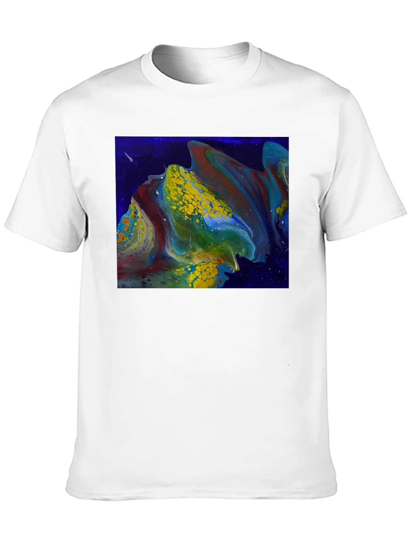 Abstract Fluid Art Graphic T-Shirt