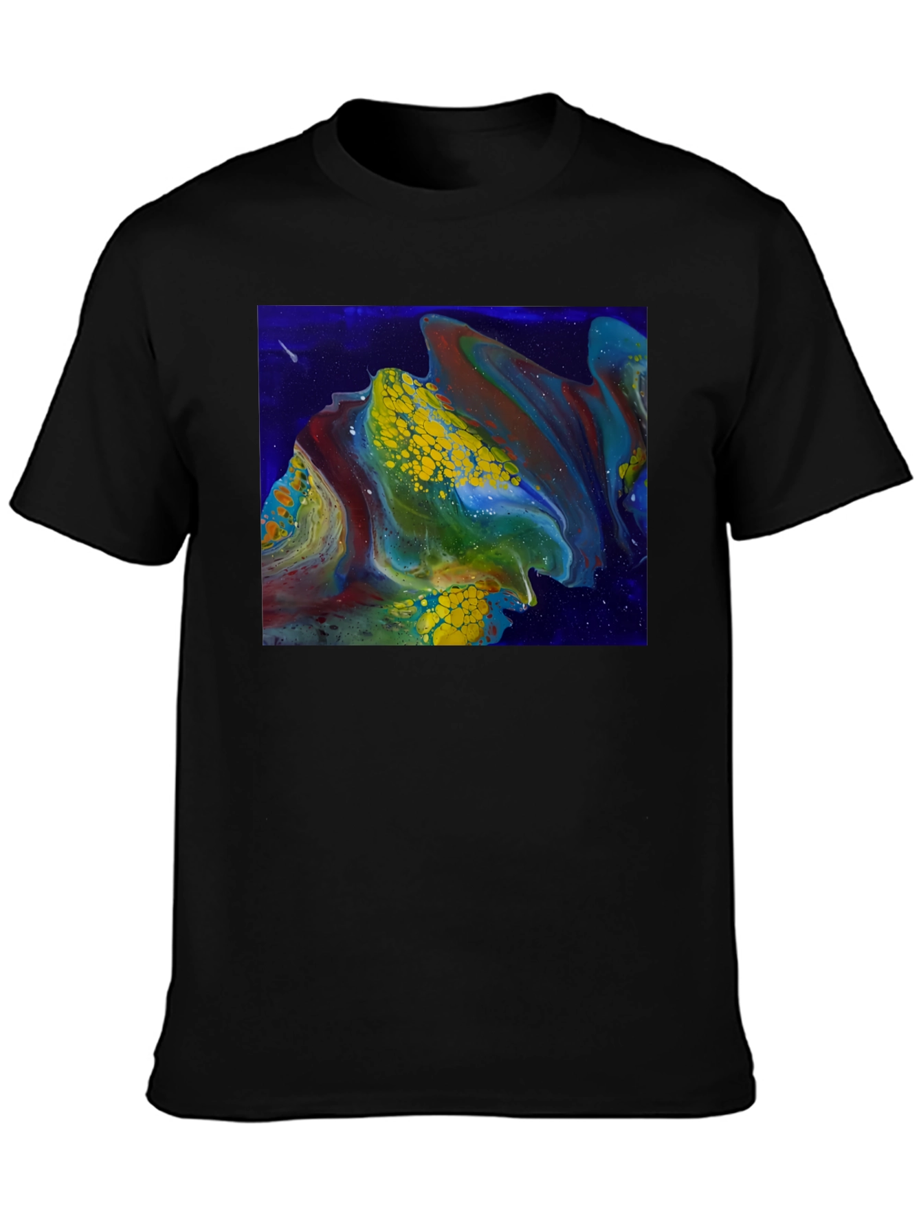Abstract Fluid Art Graphic T-Shirt