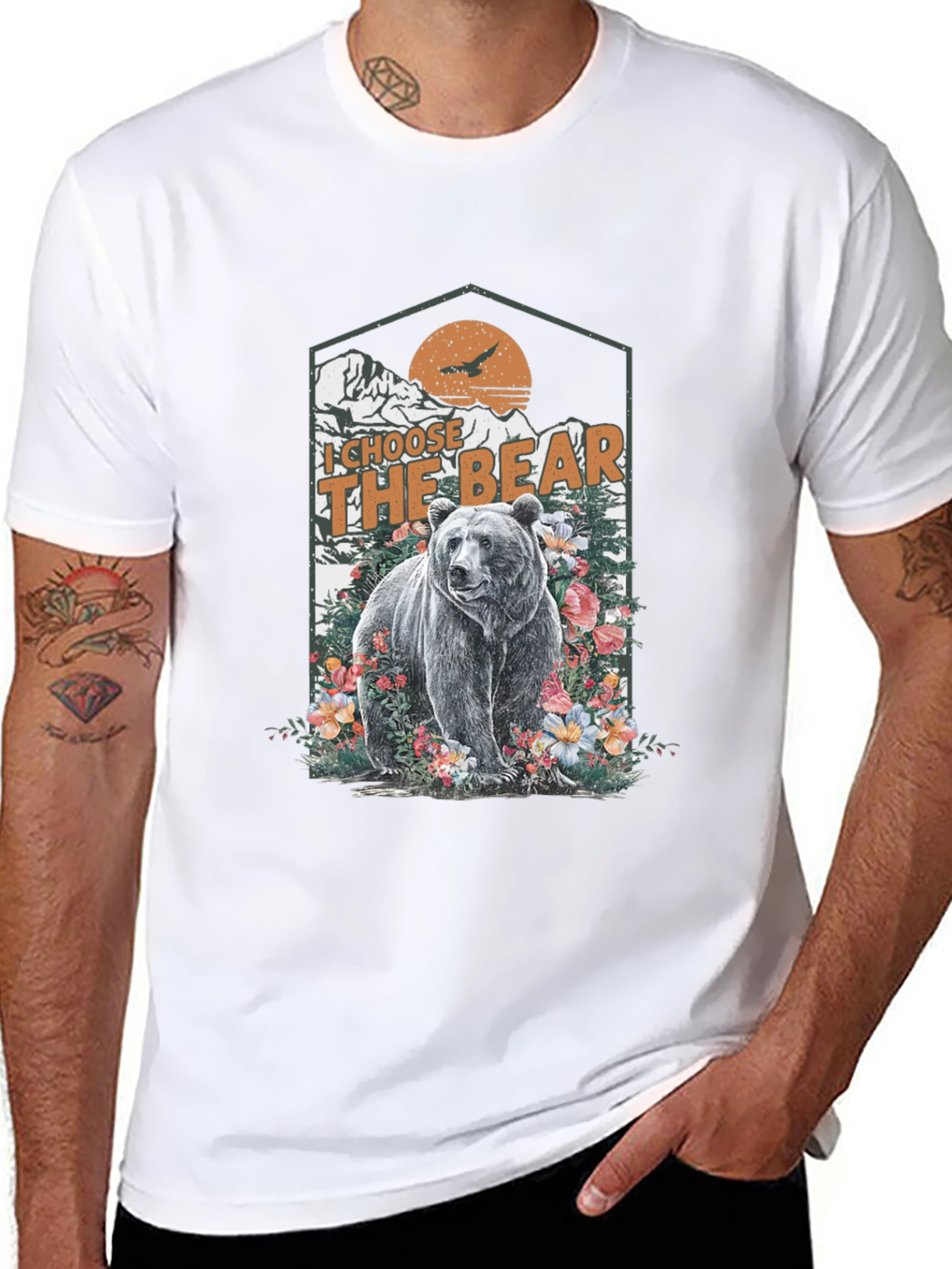 I Choose The Bear Graphic Tee