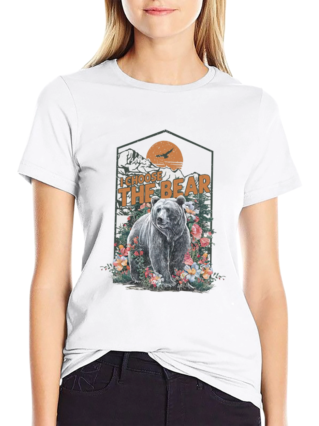 I Choose The Bear Graphic Tee