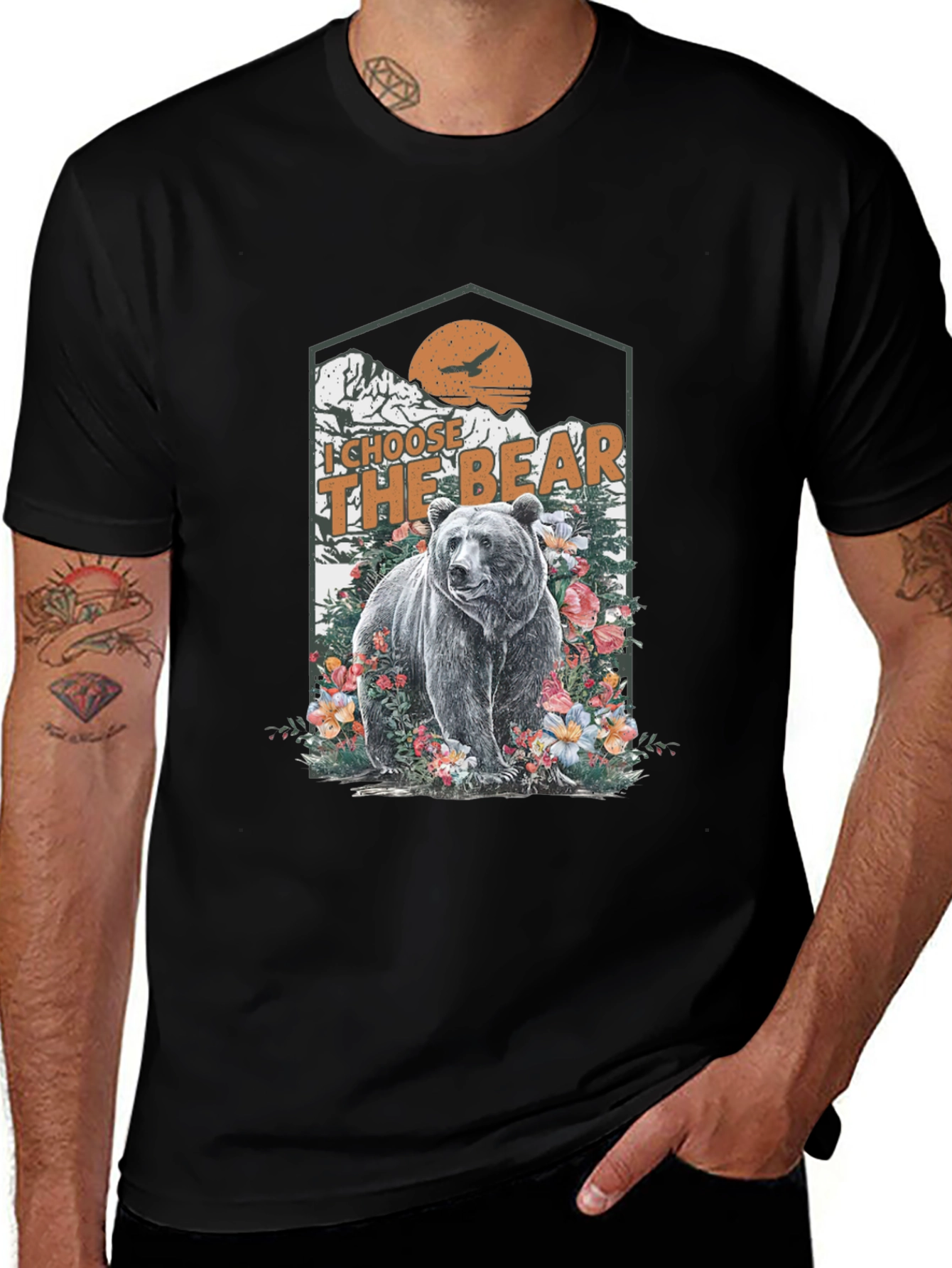 I Choose The Bear Graphic Tee