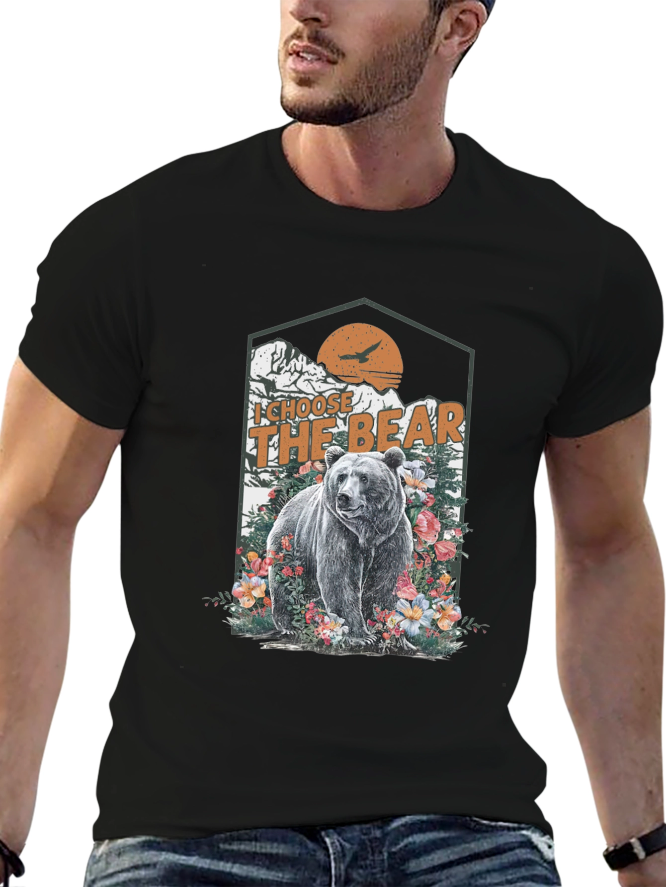 I Choose The Bear Graphic Tee