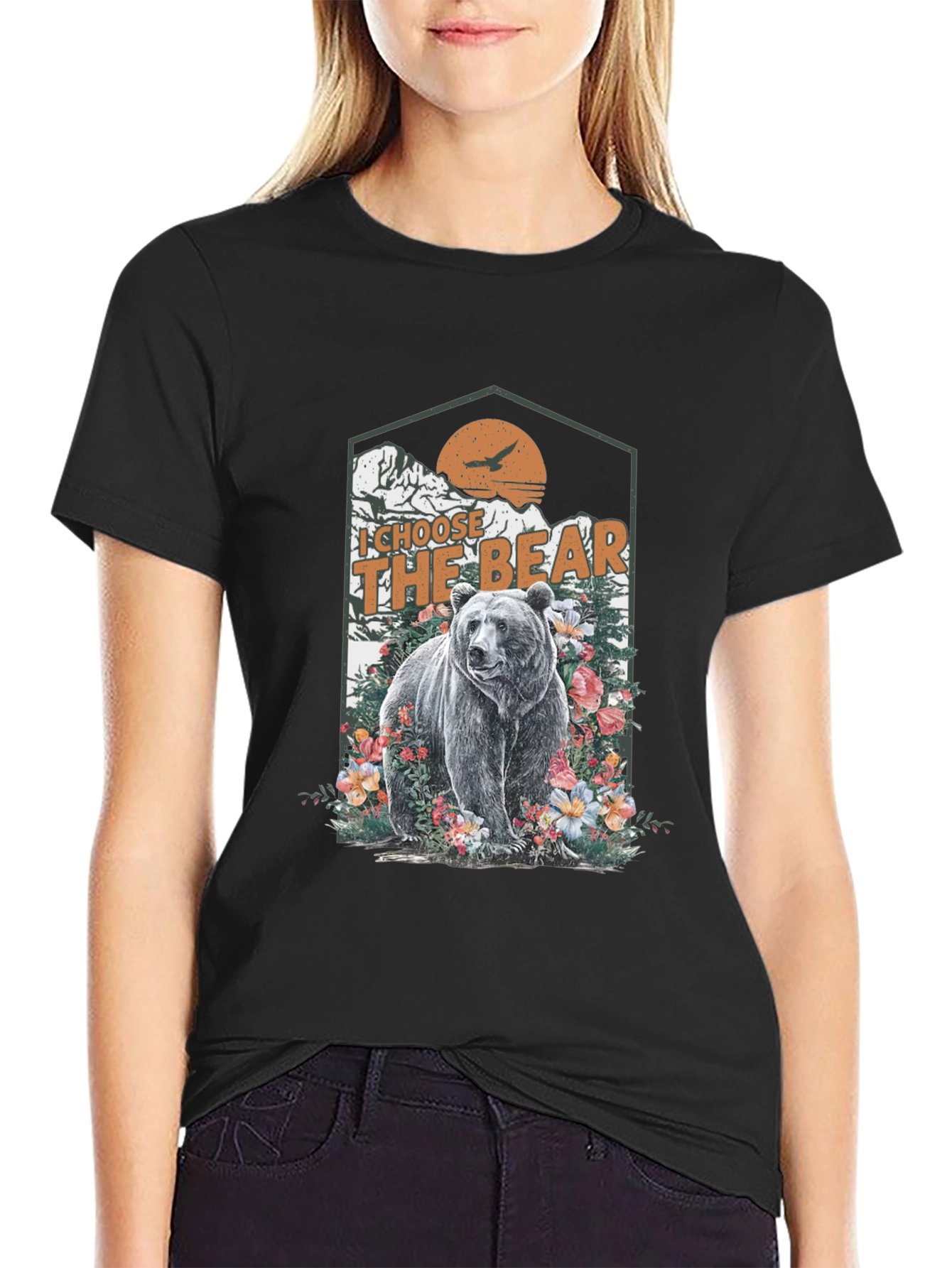 I Choose The Bear Graphic Tee