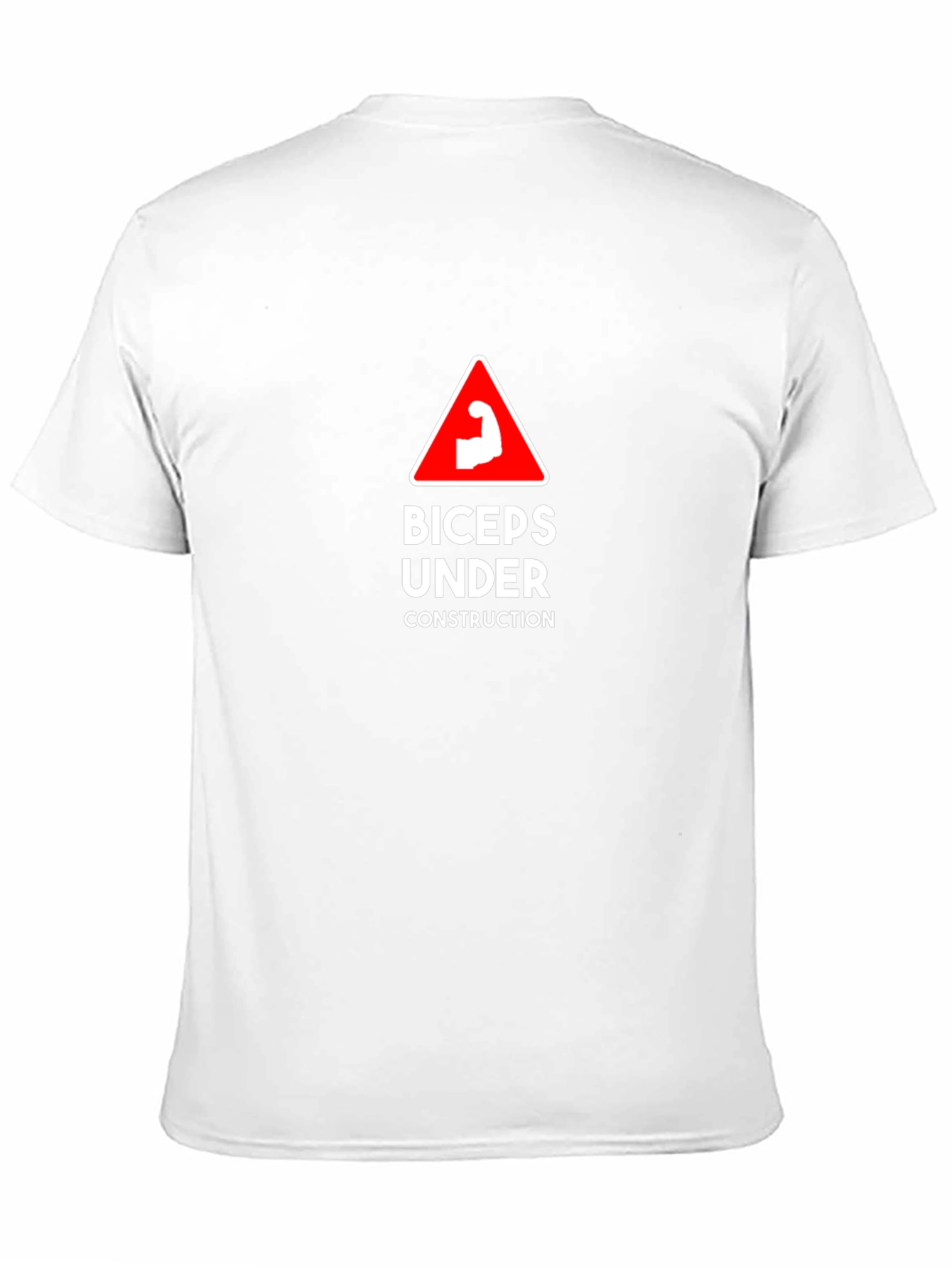 Biceps Under Construction Graphic Tee - Black