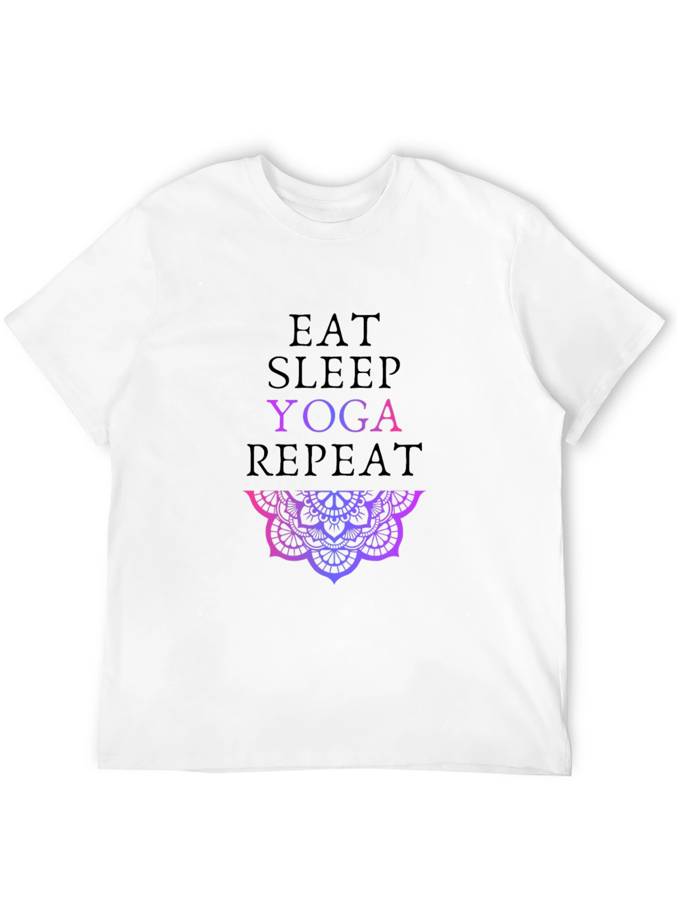Eat Sleep Yoga Repeat Graphic Tee