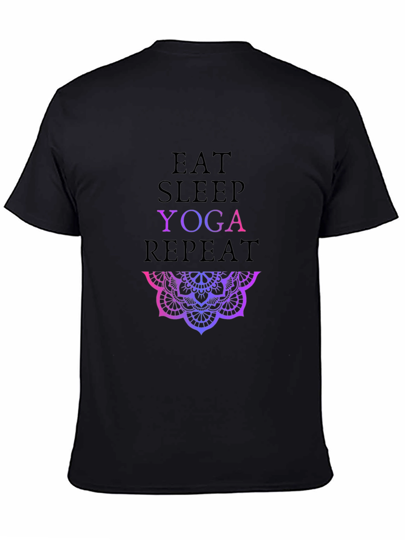Eat Sleep Yoga Repeat Graphic Tee