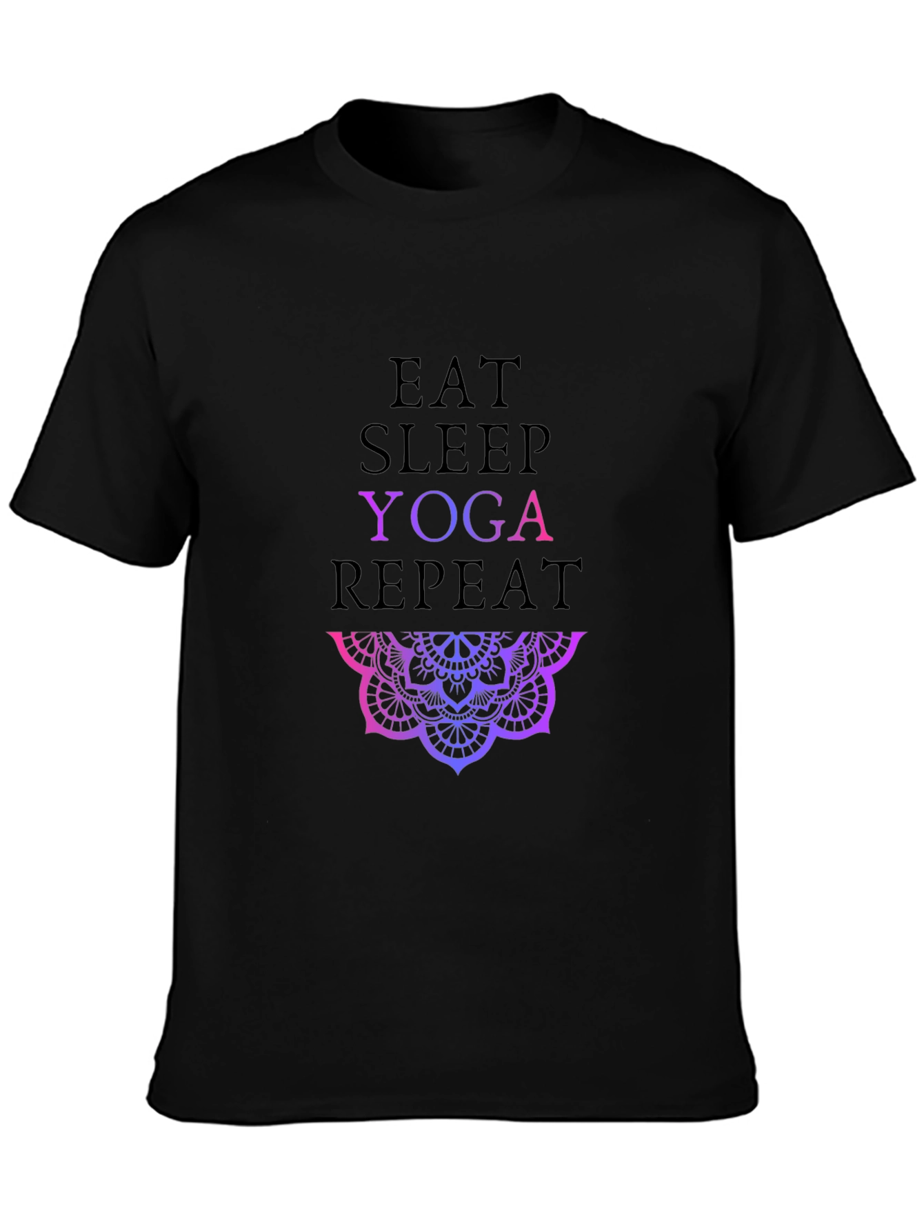 Eat Sleep Yoga Repeat Graphic Tee