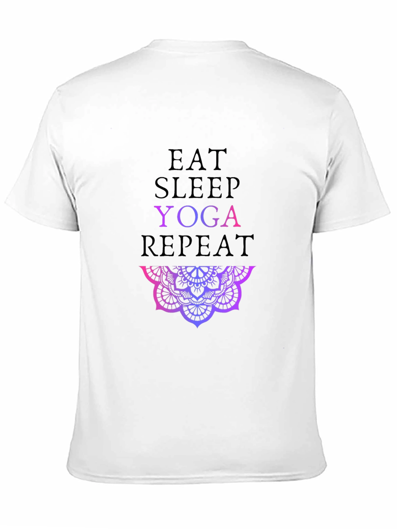 Eat Sleep Yoga Repeat Graphic Tee
