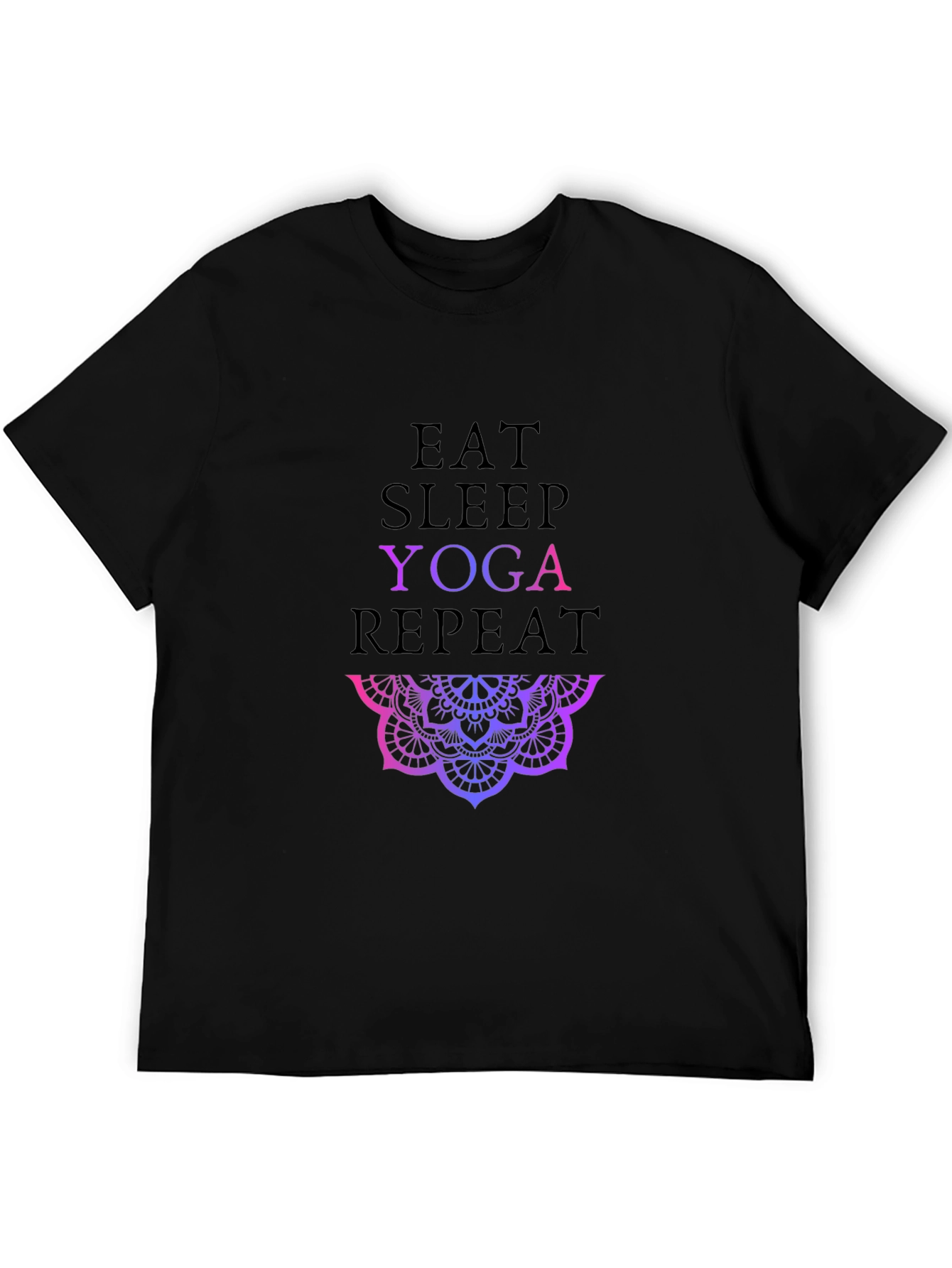 Eat Sleep Yoga Repeat Graphic Tee
