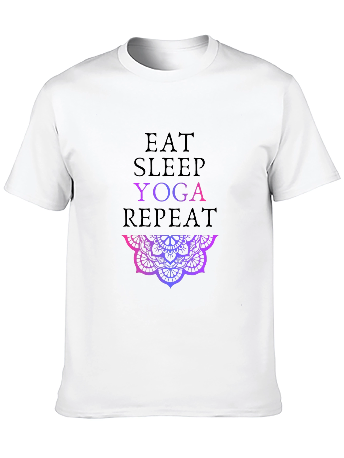 Eat Sleep Yoga Repeat Graphic Tee