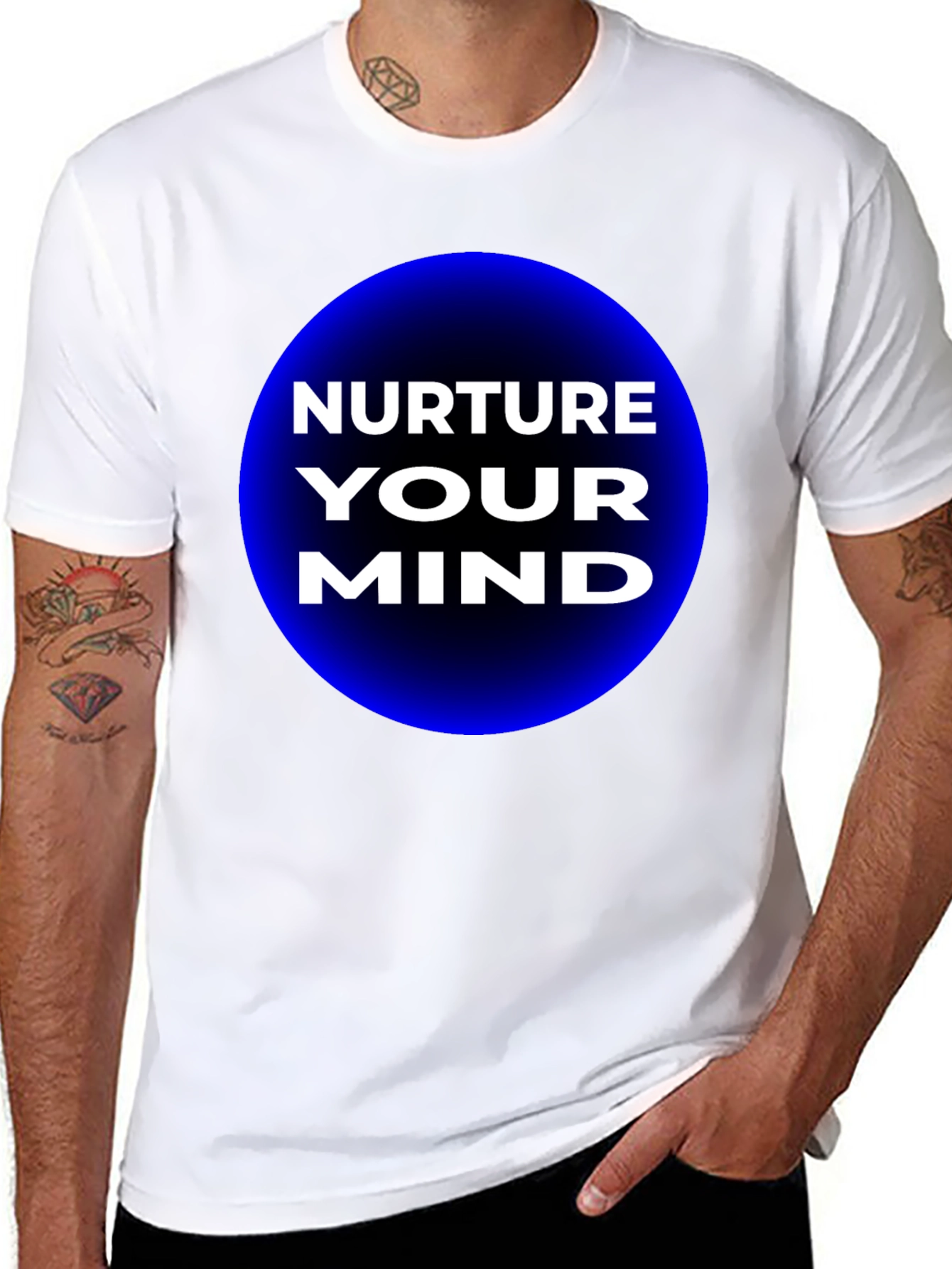Nurture Your Mind T-Shirt - Black Graphic Tee