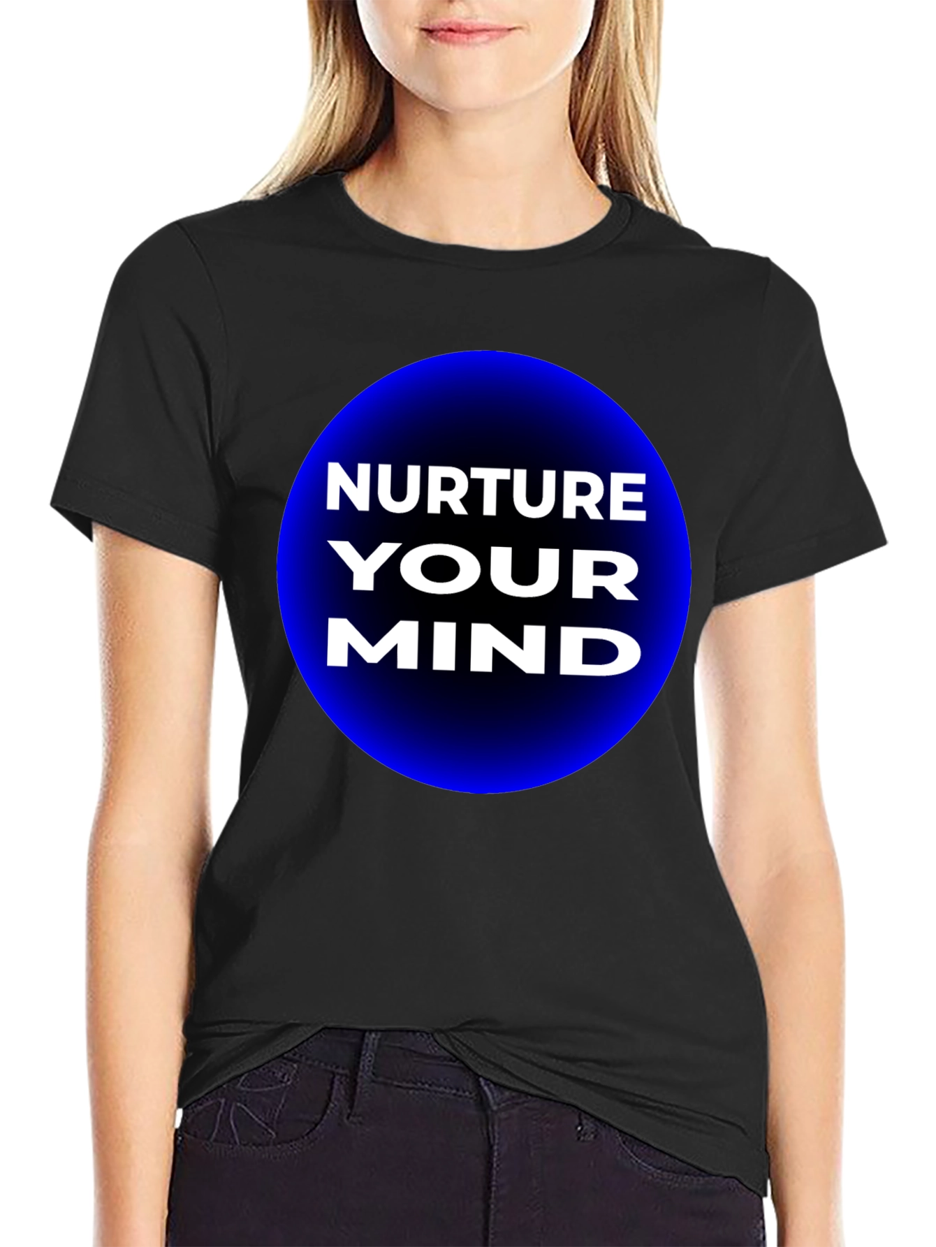 Nurture Your Mind T-Shirt - Black Graphic Tee