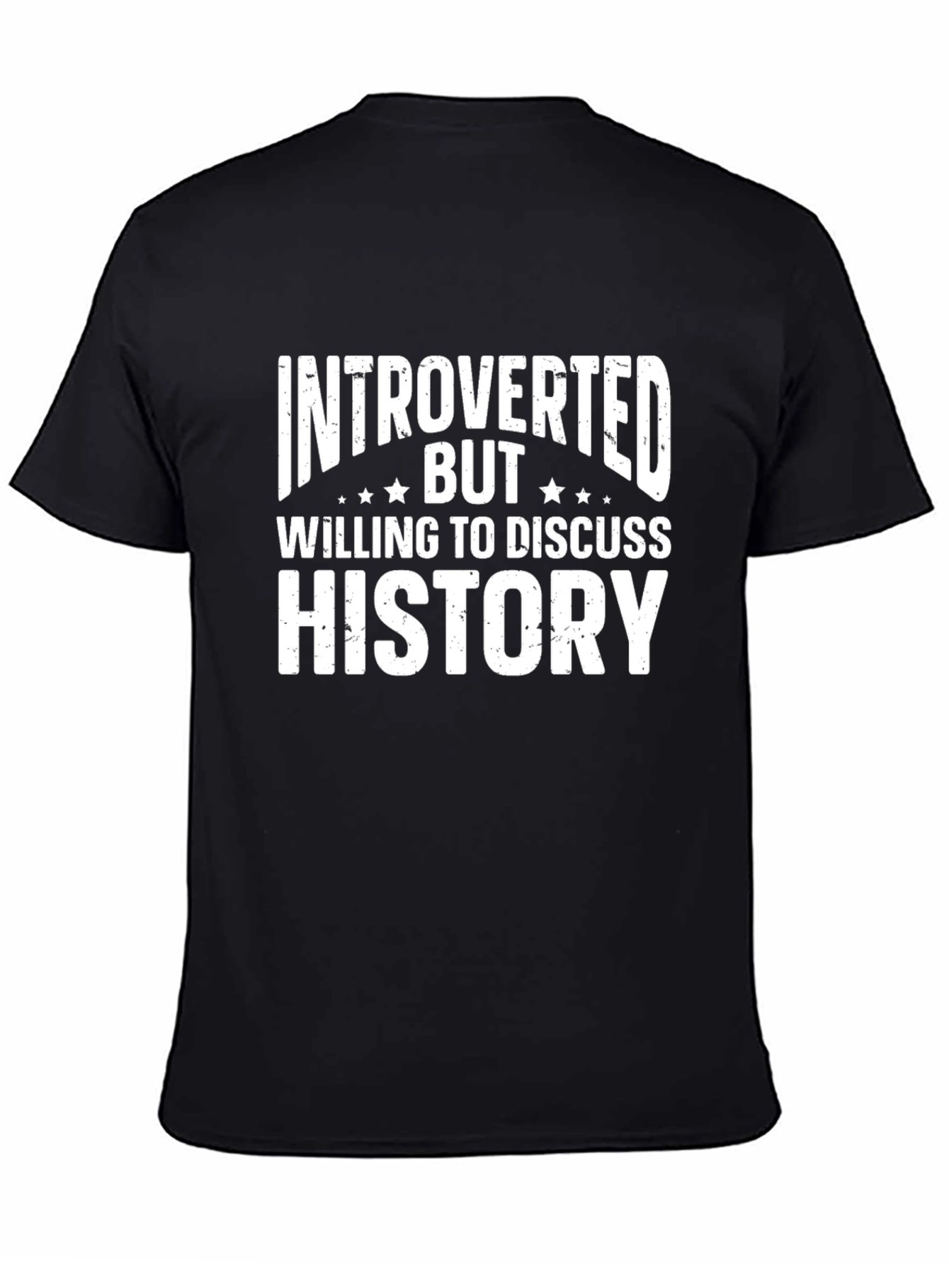 Introverted History Buff T-Shirt - Black