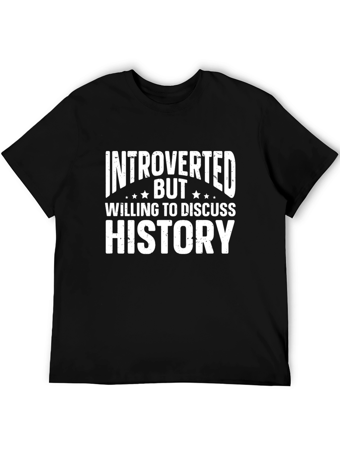 Introverted History Buff T-Shirt - Black