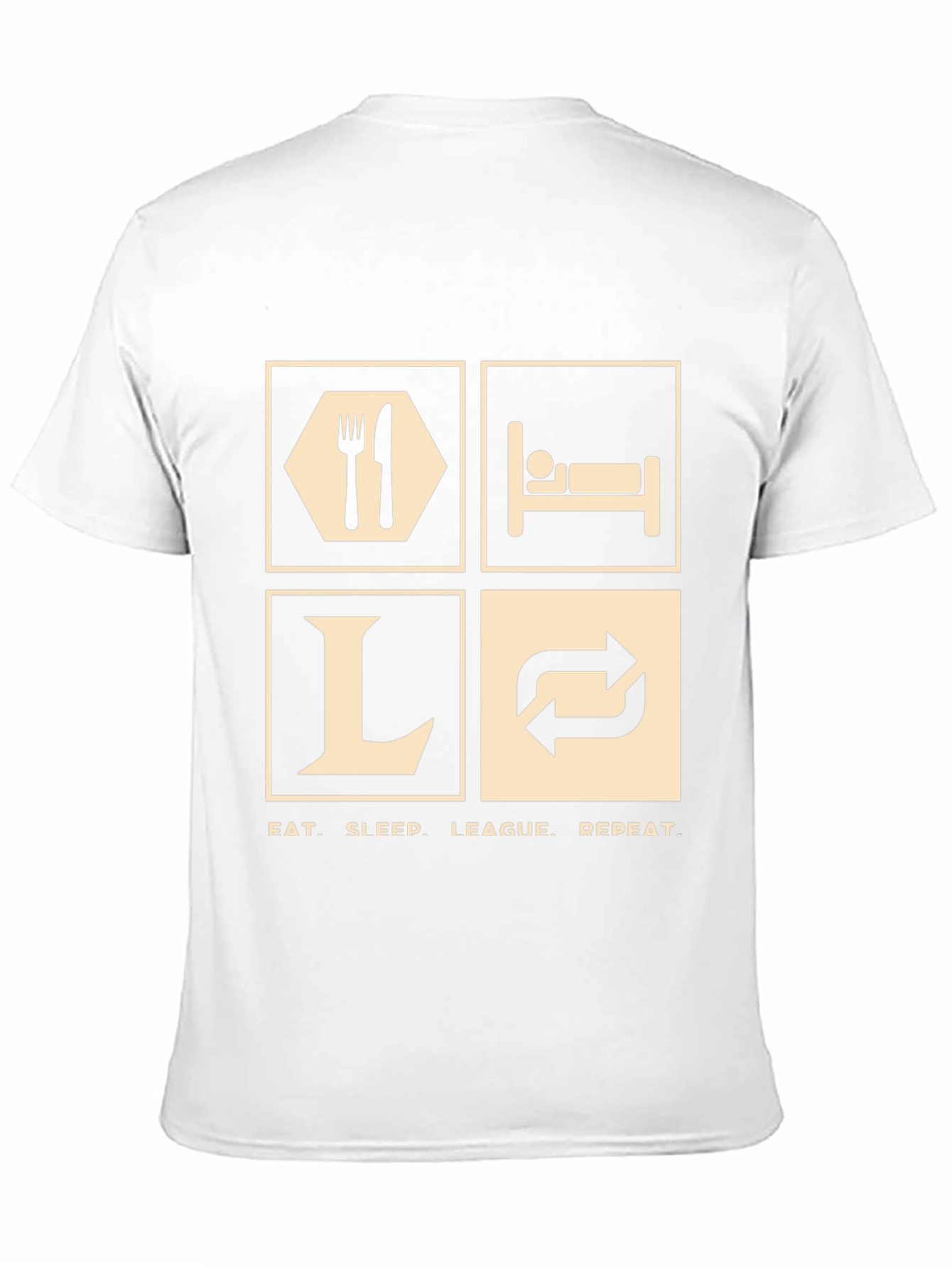 Eat Sleep League Repeat T-Shirt - Gamer Tee