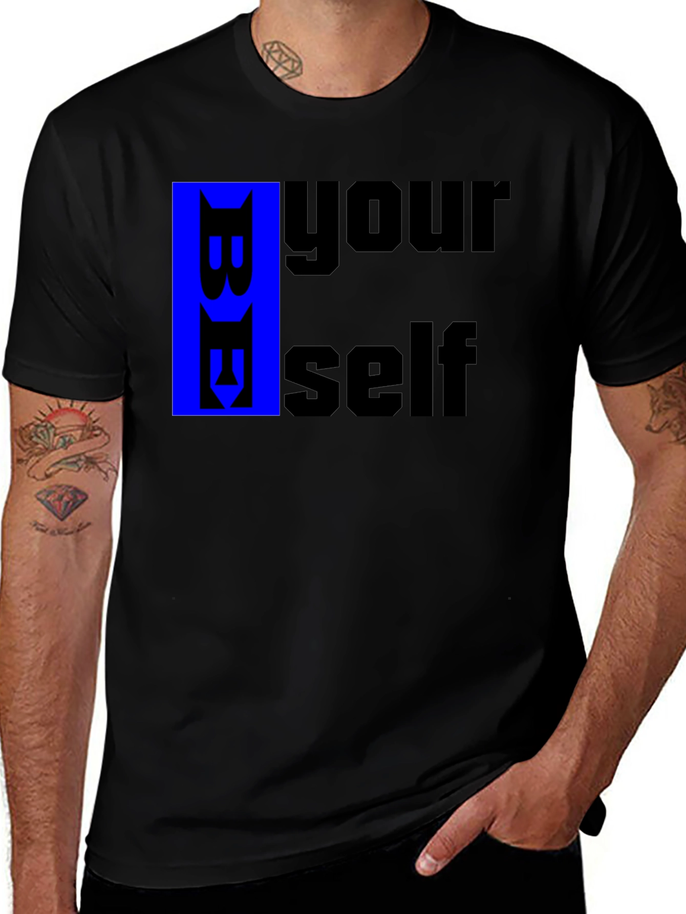 Be Yourself Black T-Shirt
