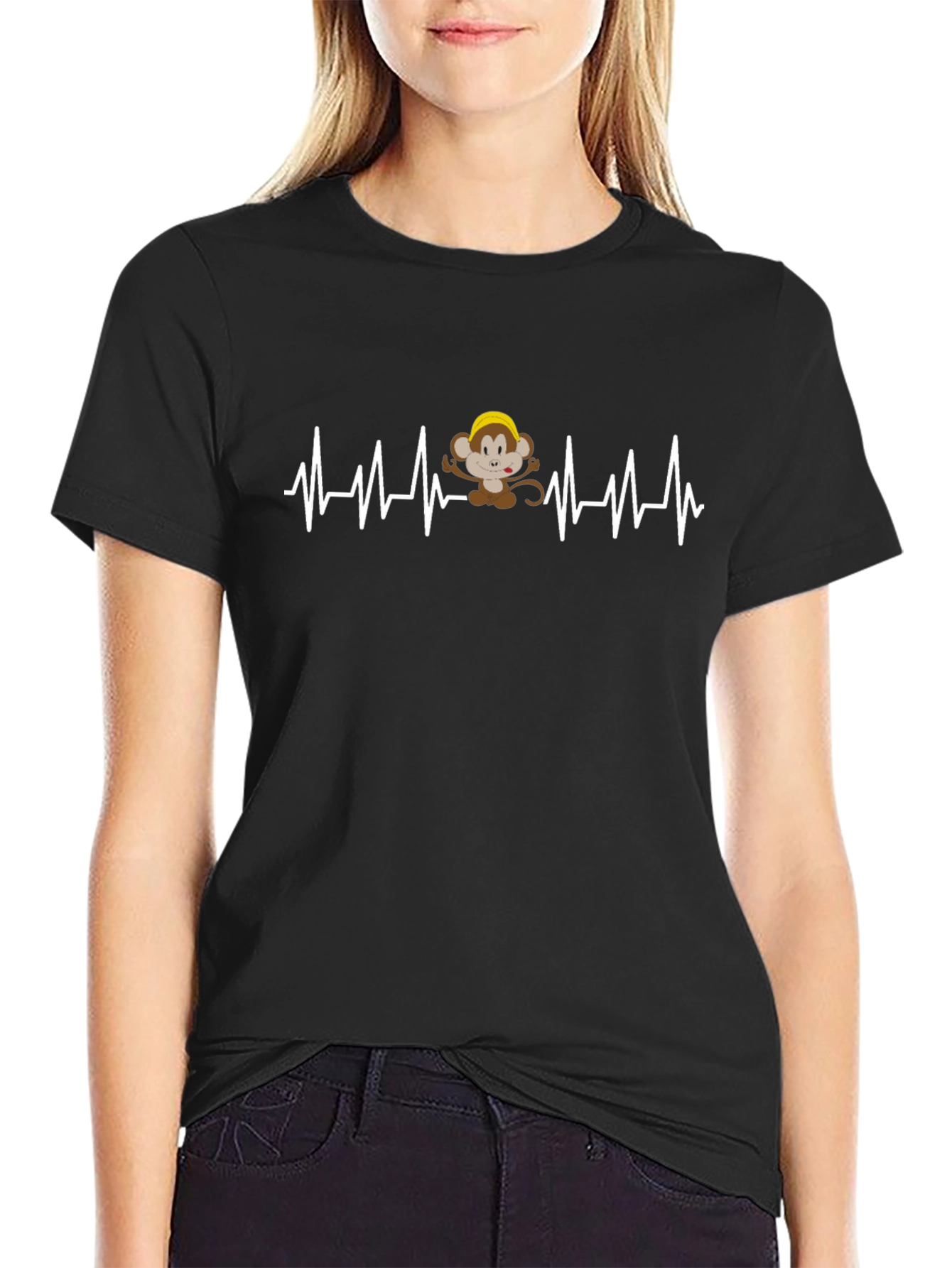 Monkey Heartbeat T-Shirt - Funny & Unique
