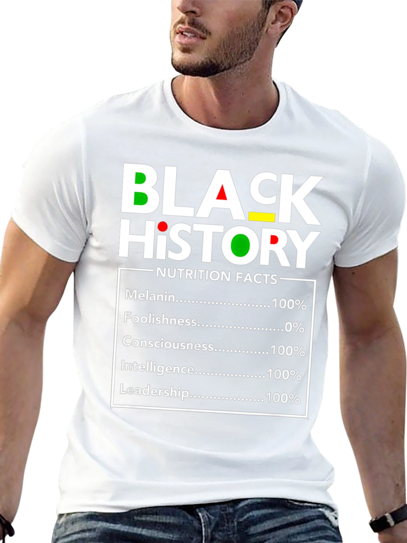 Black History Nutrition Facts T-Shirt