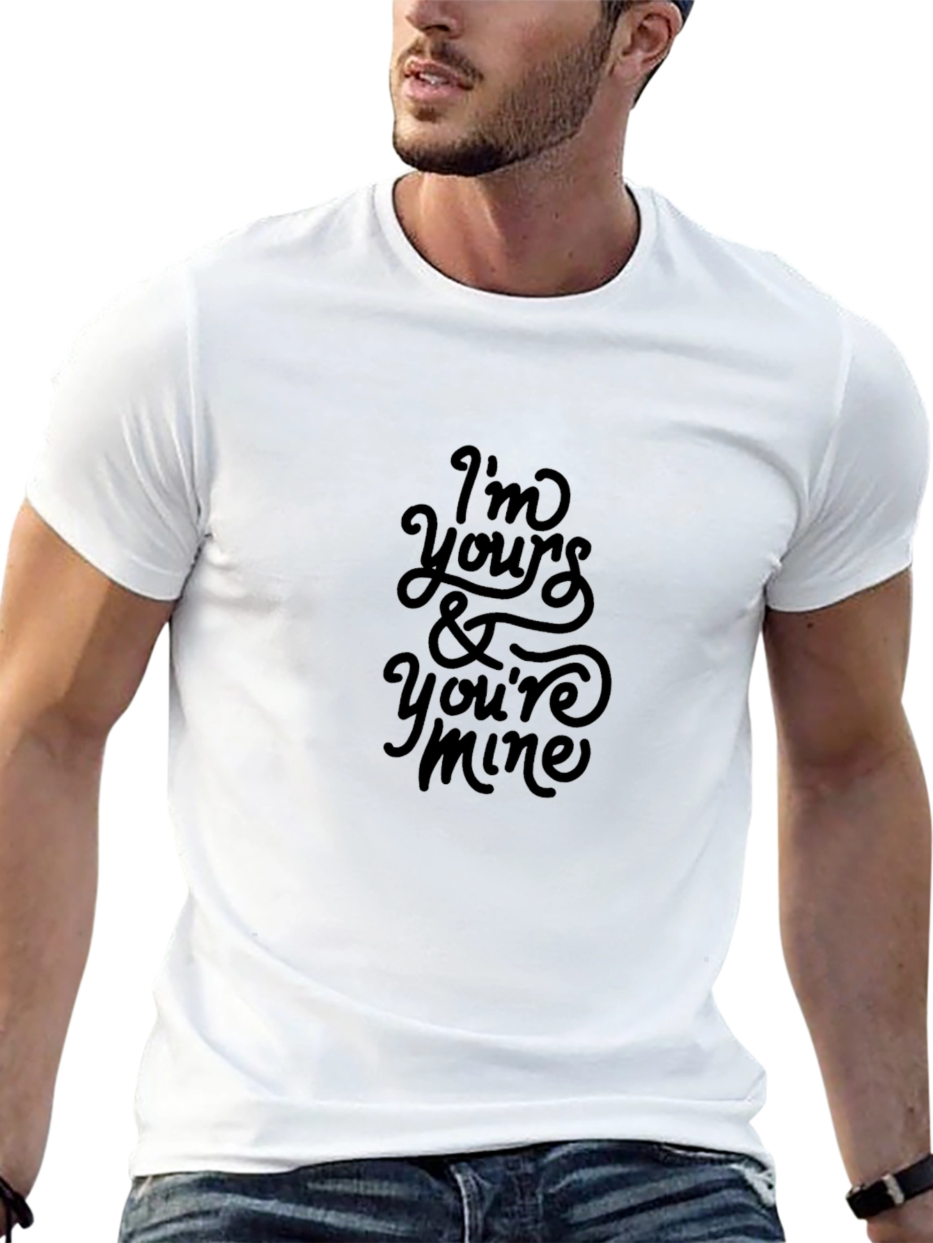 Im Yours & Youre Mine Black Tee