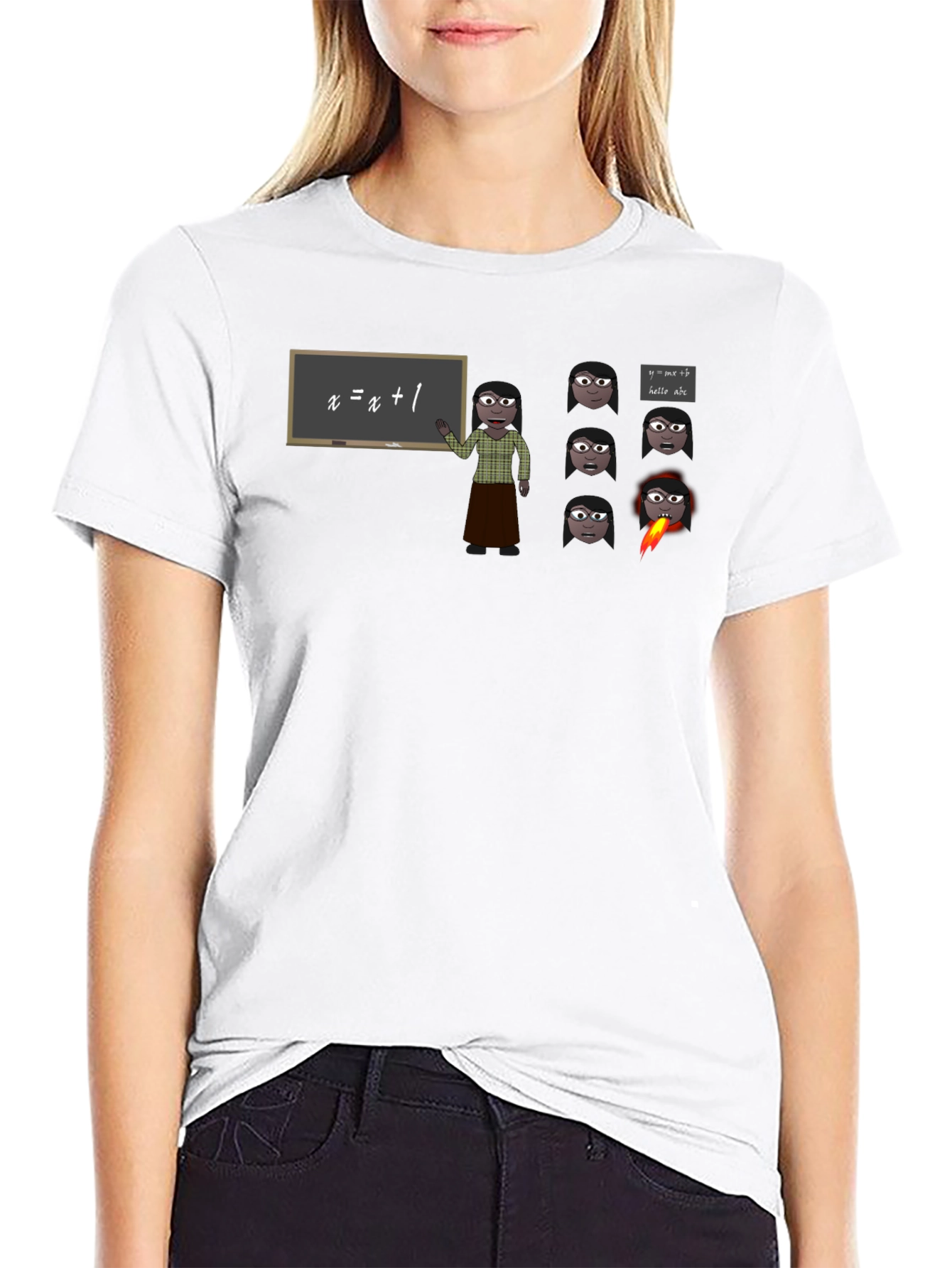 Math Teacher T-Shirt - Equations & Expressions