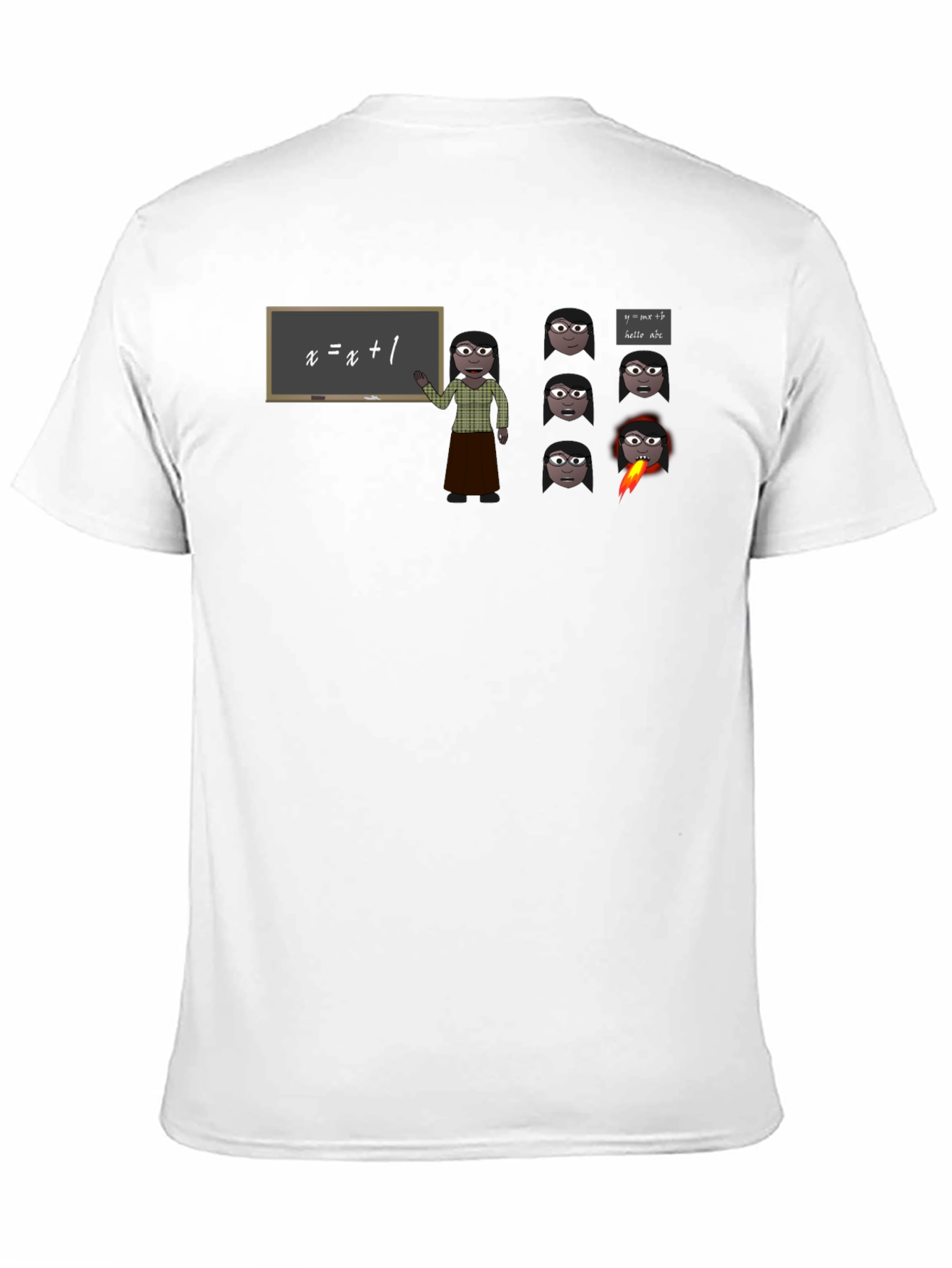 Math Teacher T-Shirt - Equations & Expressions