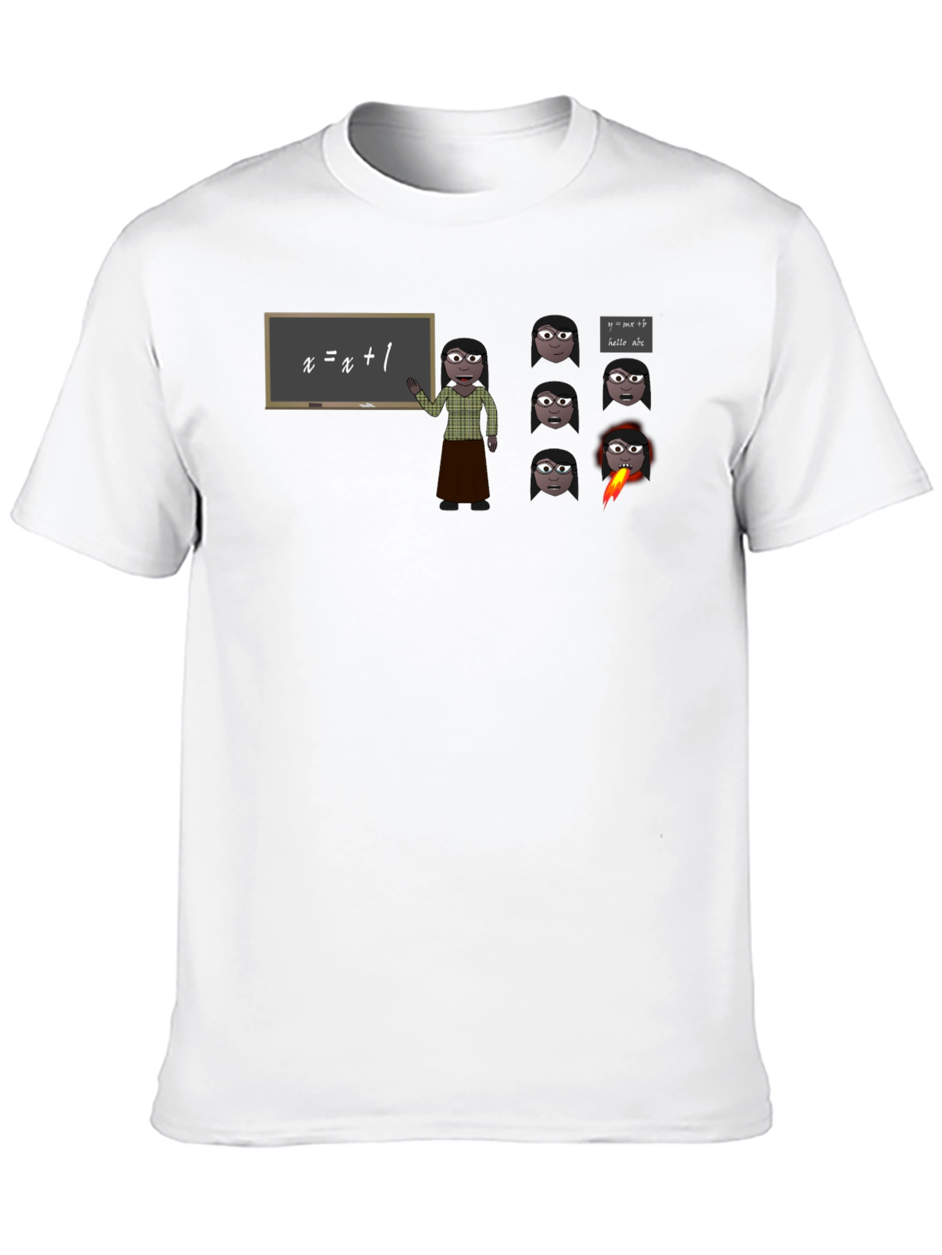 Math Teacher T-Shirt - Equations & Expressions