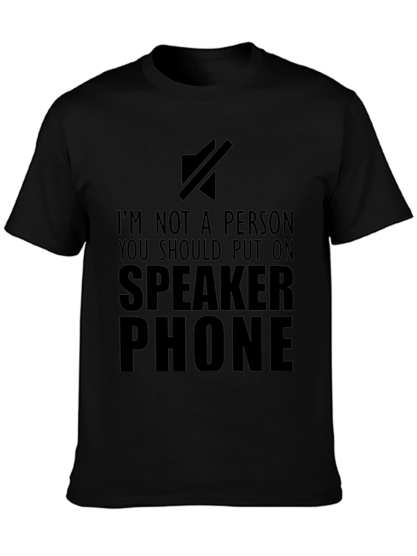 Speaker Phone Funny Graphic T-Shirt
