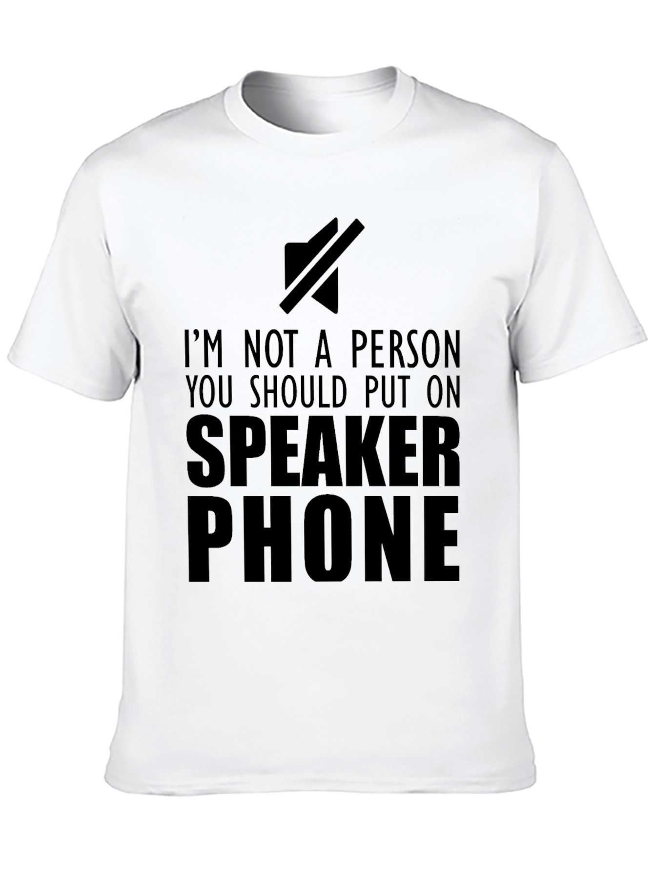 Speaker Phone Funny Graphic T-Shirt