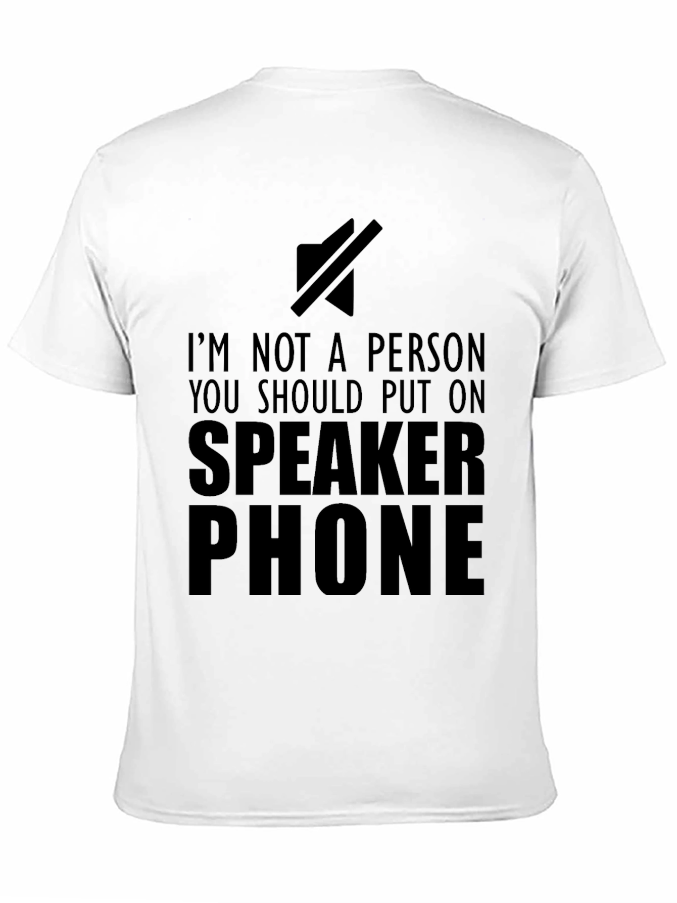 Speaker Phone Funny Graphic T-Shirt
