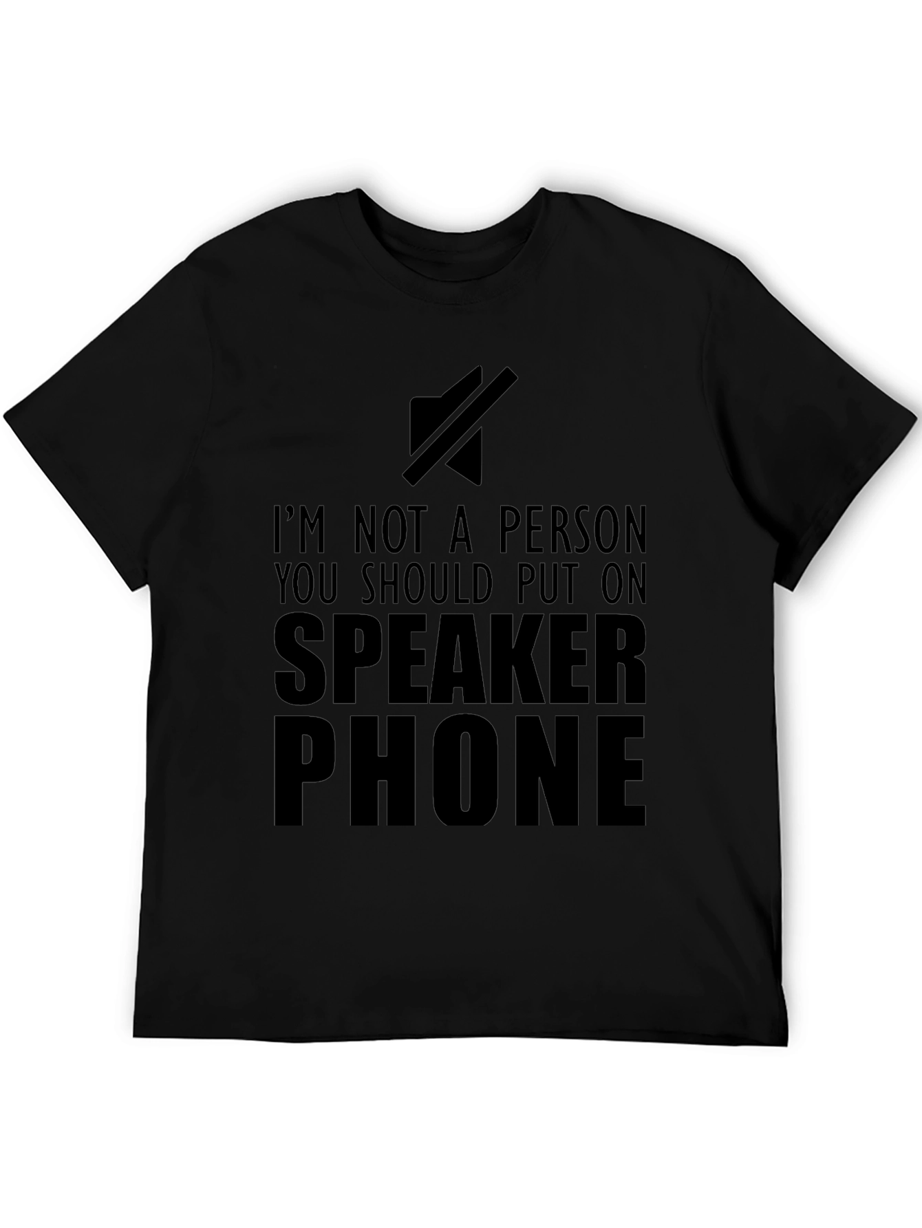 Speaker Phone Funny Graphic T-Shirt