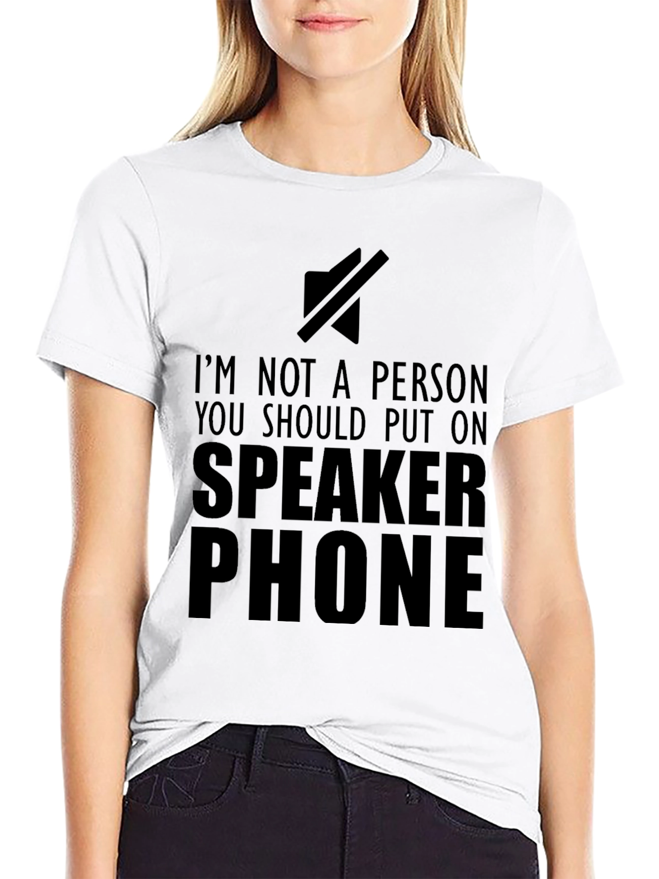 Speaker Phone Funny Graphic T-Shirt