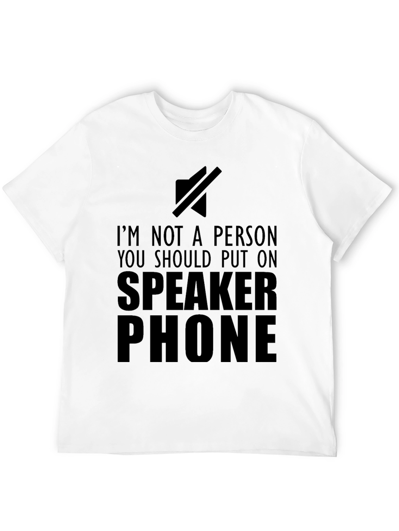 Speaker Phone Funny Graphic T-Shirt