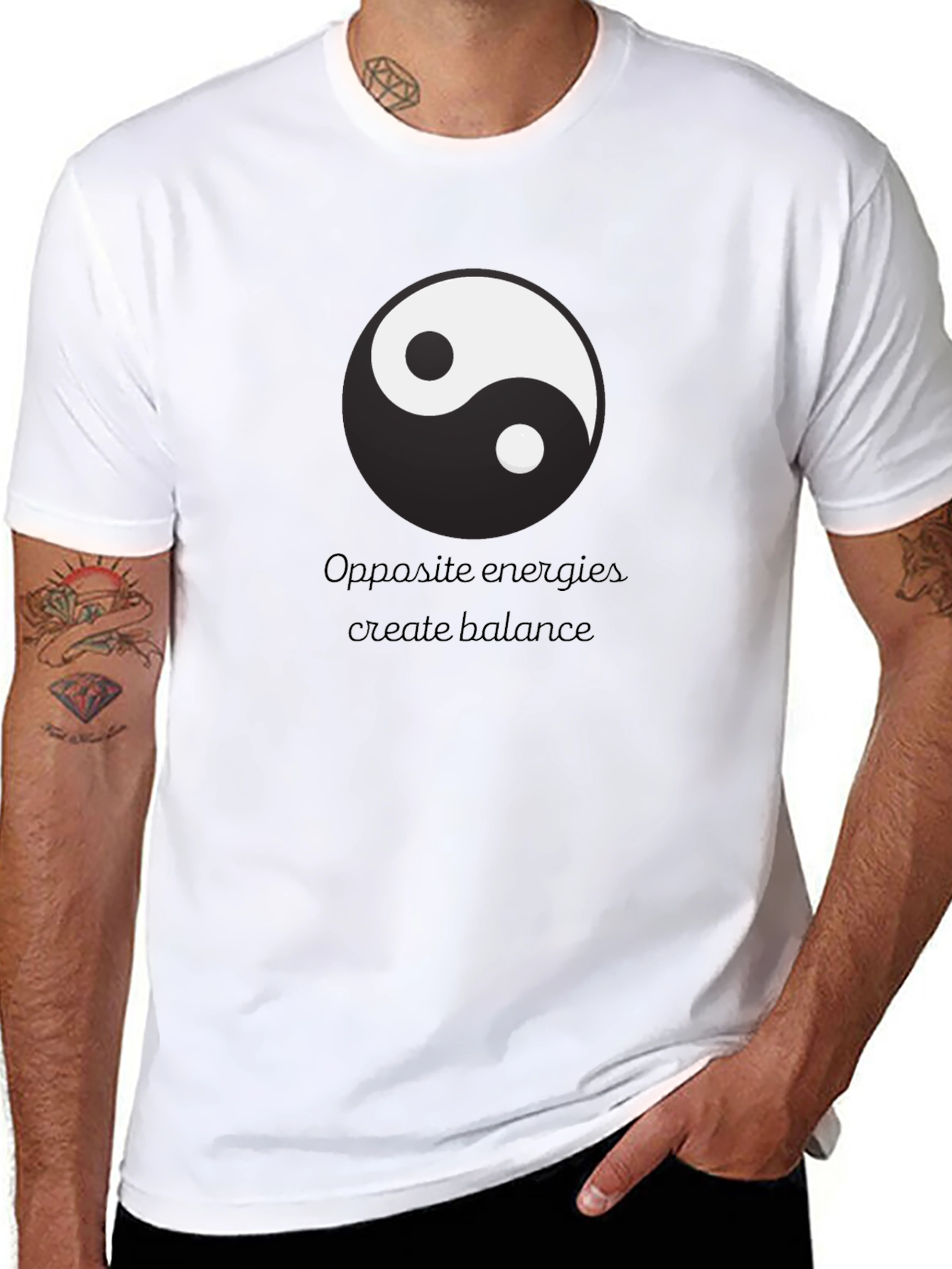 Yin Yang Balance T-Shirt - Opposite Energies