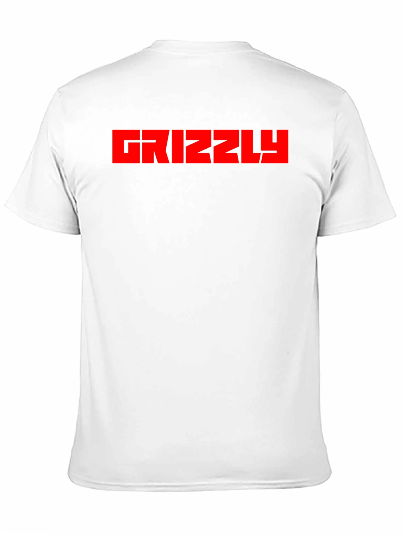 Grizzly Black T-Shirt - Bold Red Graphic Tee