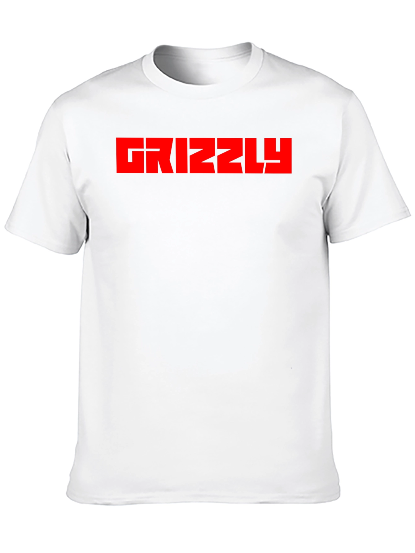 Grizzly Black T-Shirt - Bold Red Graphic Tee
