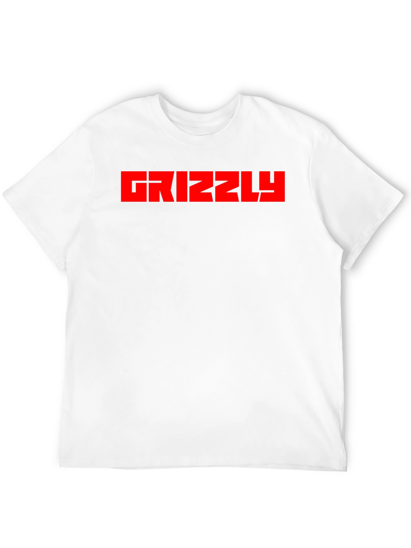 Grizzly Black T-Shirt - Bold Red Graphic Tee