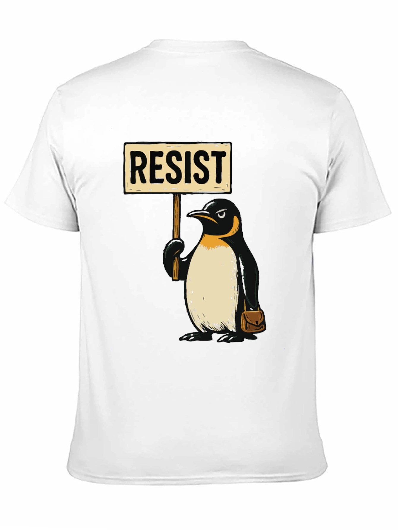 Resist Penguin Graphic Tee - Activist Animal Shirt
