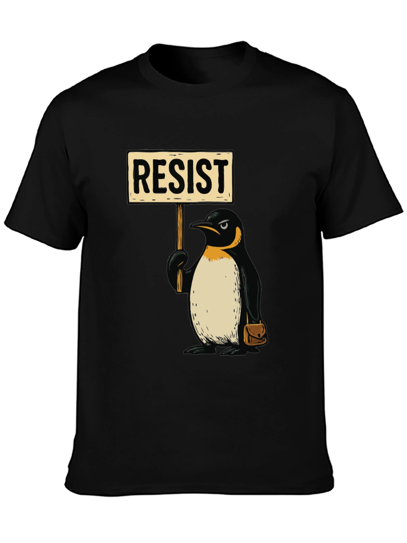Resist Penguin Graphic Tee - Activist Animal Shirt