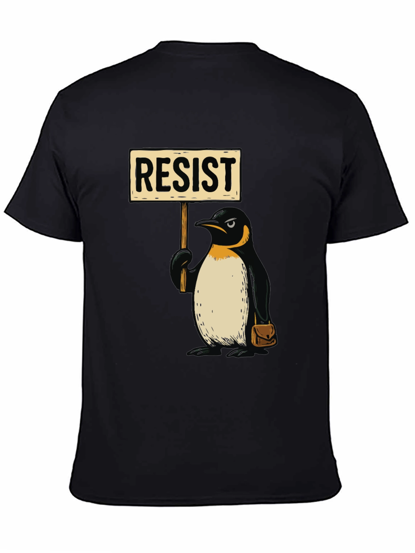 Resist Penguin Graphic Tee - Activist Animal Shirt