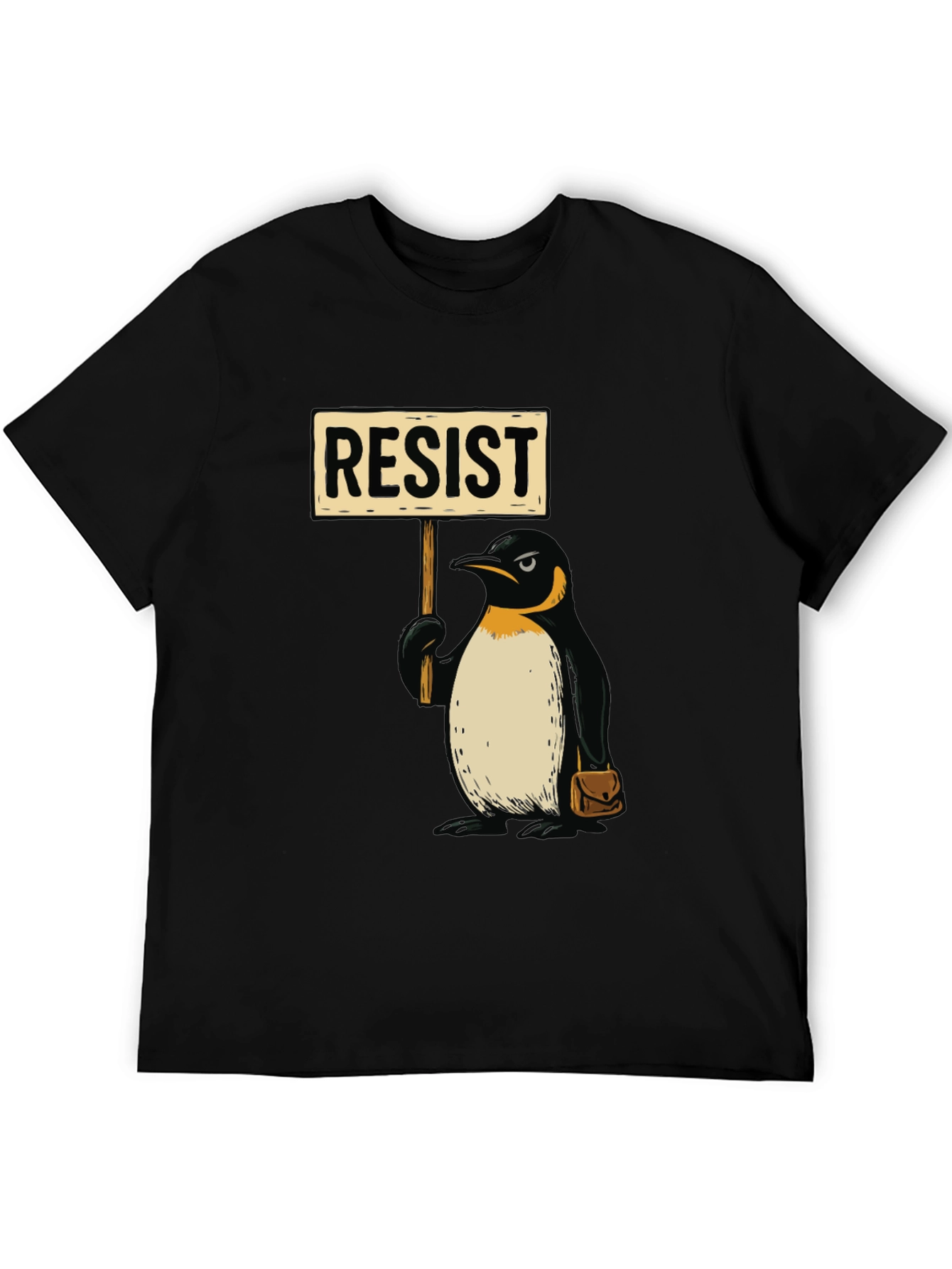 Resist Penguin Graphic Tee - Activist Animal Shirt