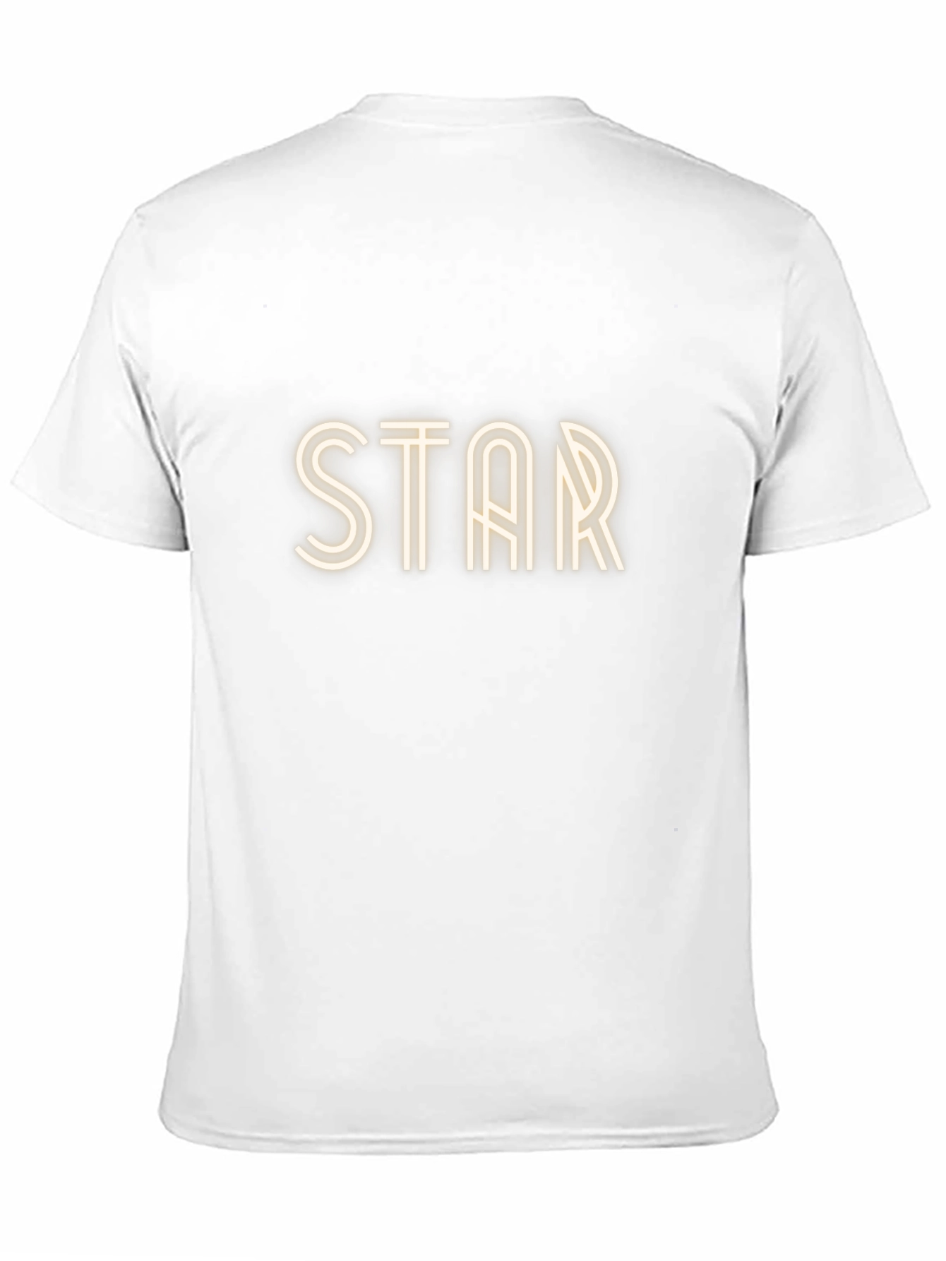 STAR Graphic Print Black T-Shirt