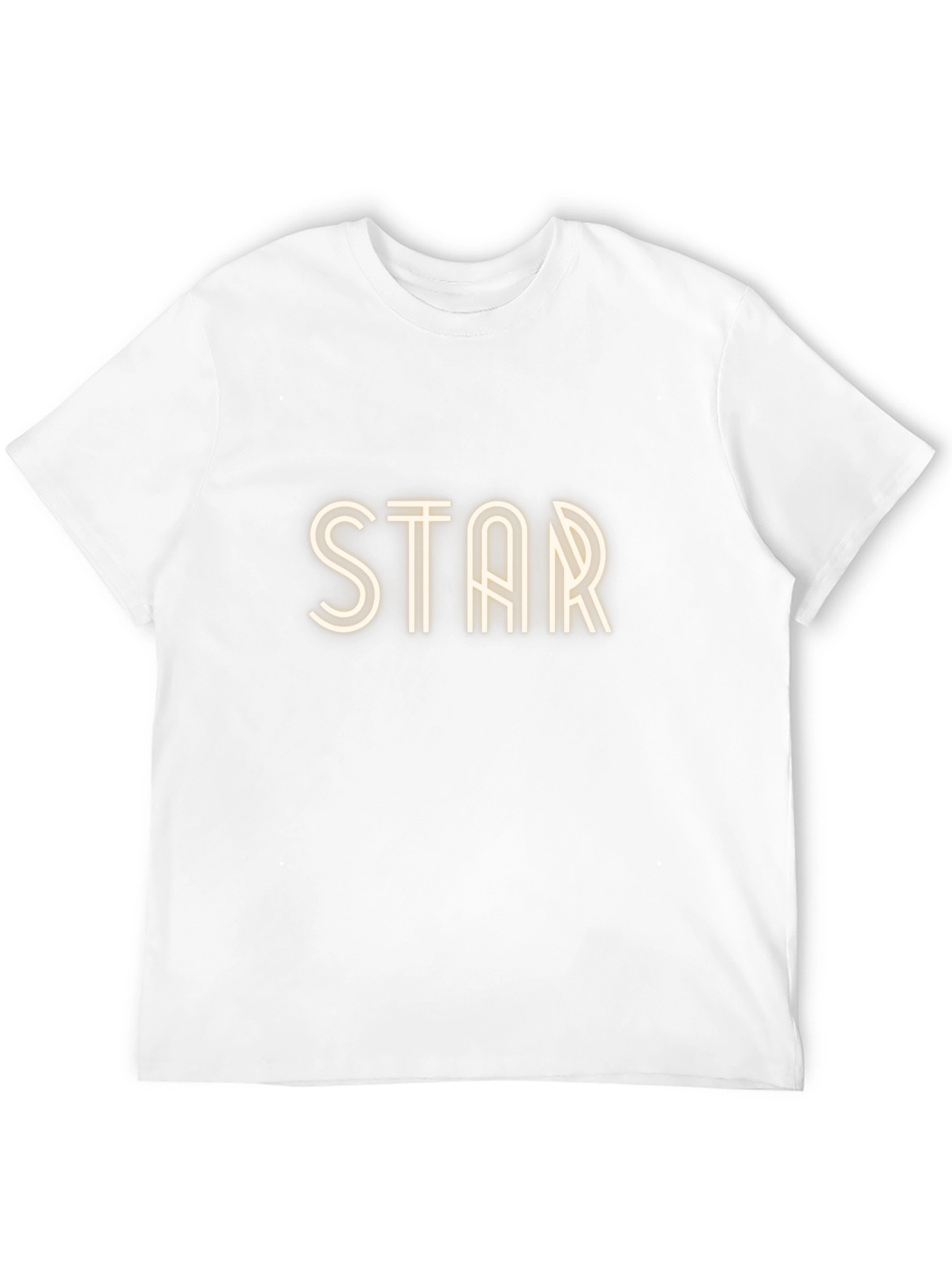 STAR Graphic Print Black T-Shirt