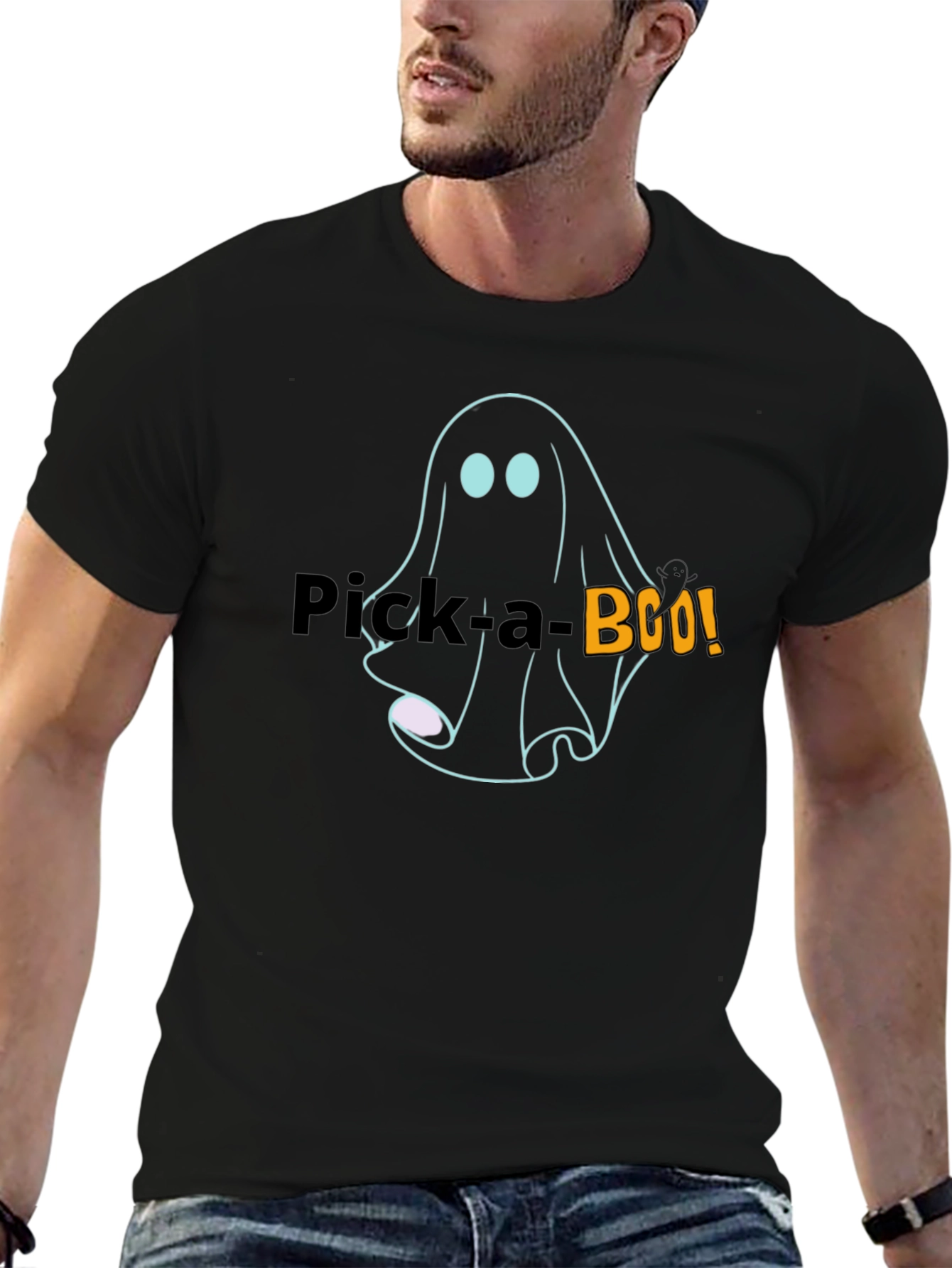 Pick-a-Boo! Halloween Ghost T-Shirt