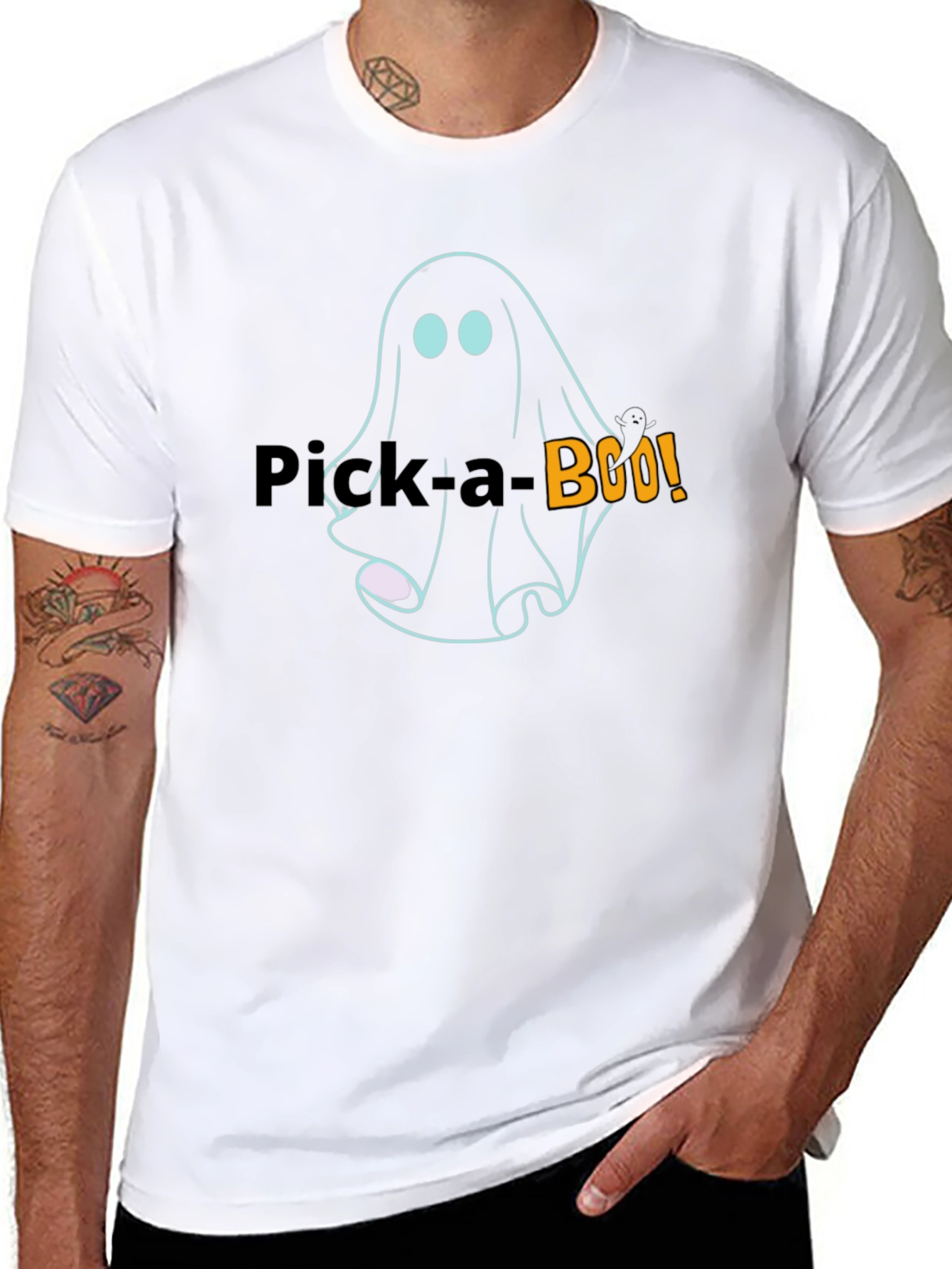 Pick-a-Boo! Halloween Ghost T-Shirt