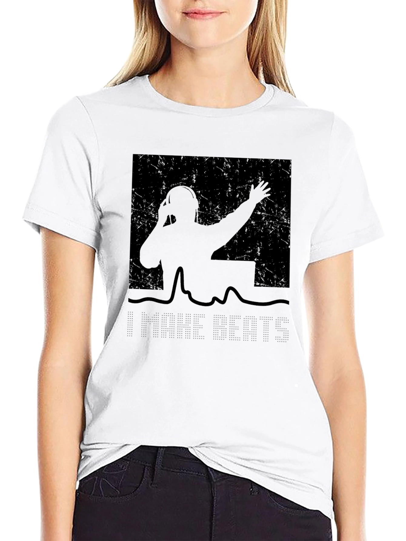 DJ Silhouette Graphic Tee - Black
