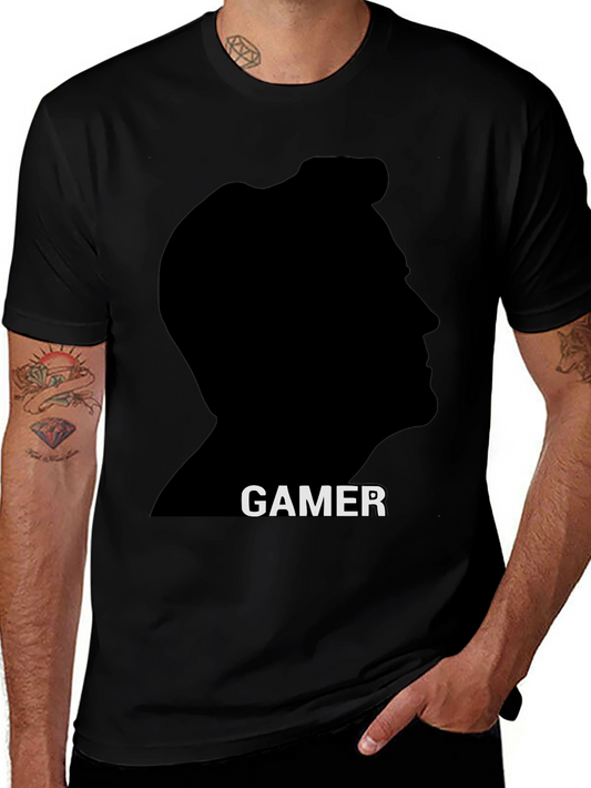 Gamer Silhouette T-Shirt - Black